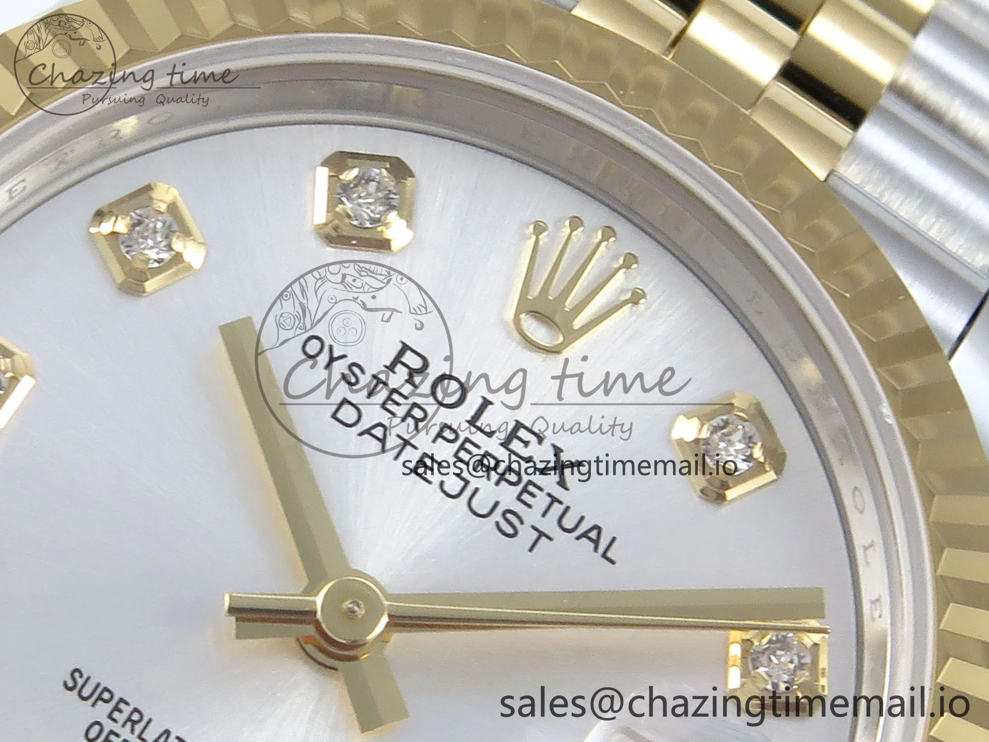 DateJust 31 278273 ARF 1:1 Best Edition 904L Steel Silver Diamonds Dial on SS YG Jubilee Bracelet ETA 2688