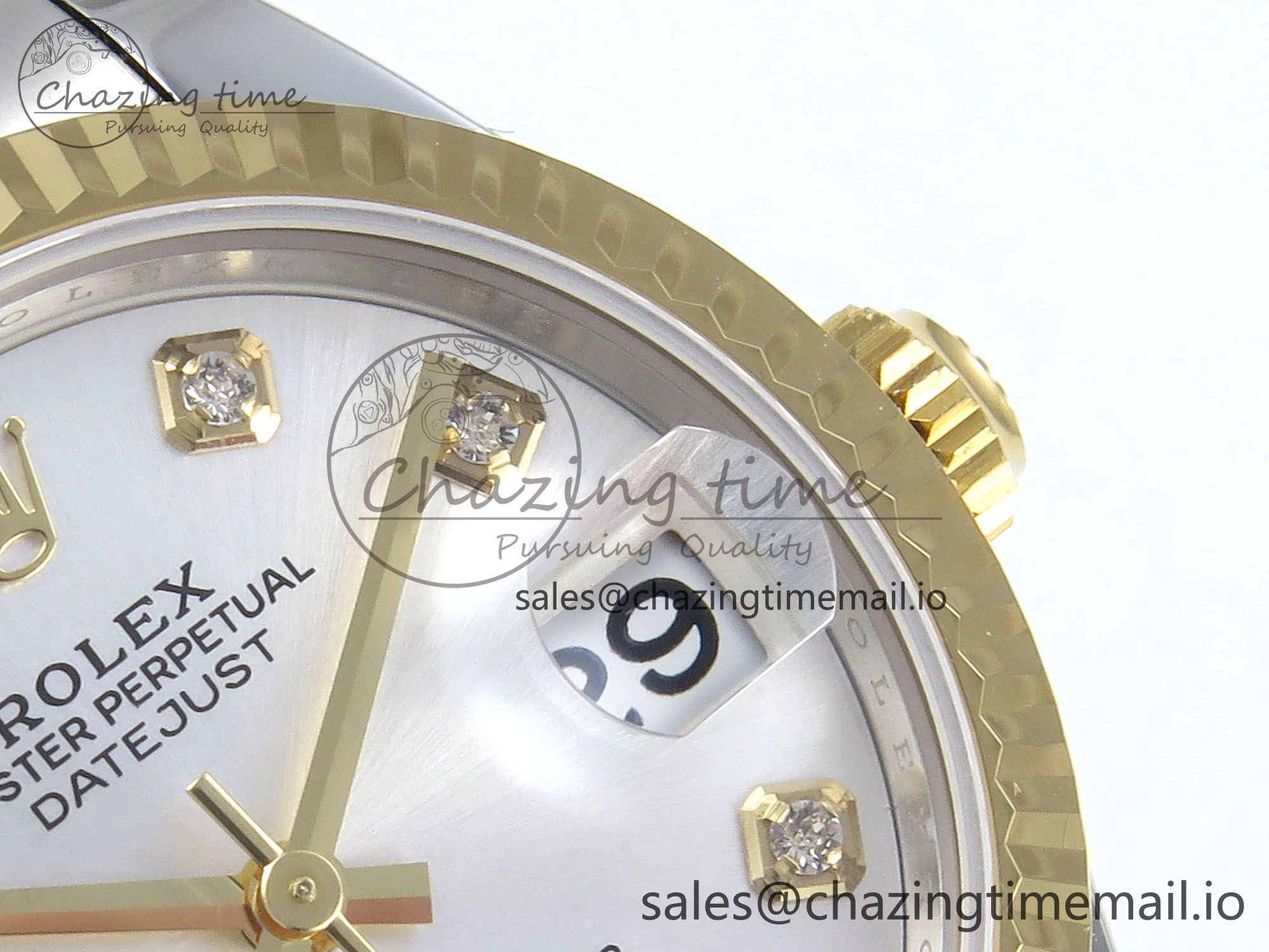 DateJust 31 278273 ARF 1:1 Best Edition 904L Steel Silver Diamonds Dial on SS YG Oyster Bracelet ETA 2688
