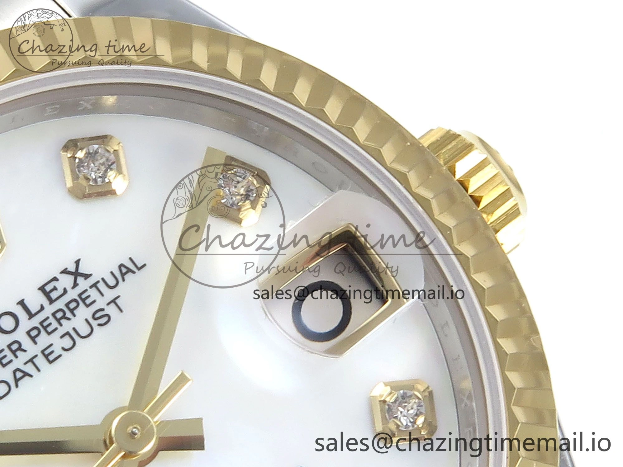 DateJust 31 278273 ARF 1:1 Best Edition 904L Steel White MOP Dial on SS YG Oyster Bracelet ETA 2688