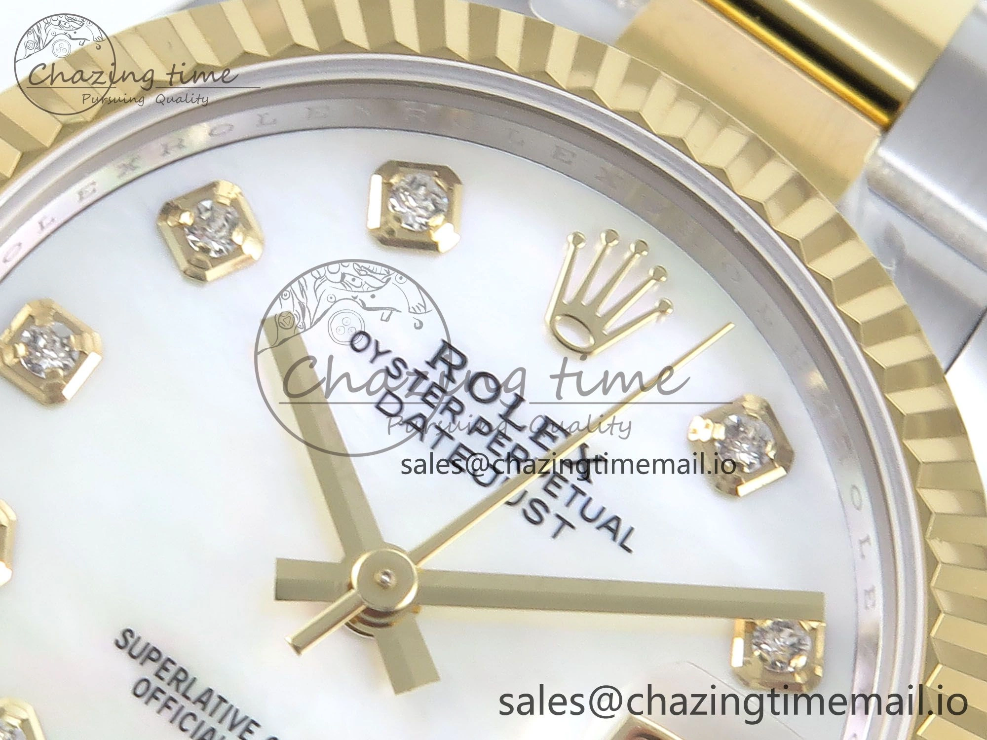 DateJust 31 278273 ARF 1:1 Best Edition 904L Steel White MOP Dial on SS YG Oyster Bracelet ETA 2688