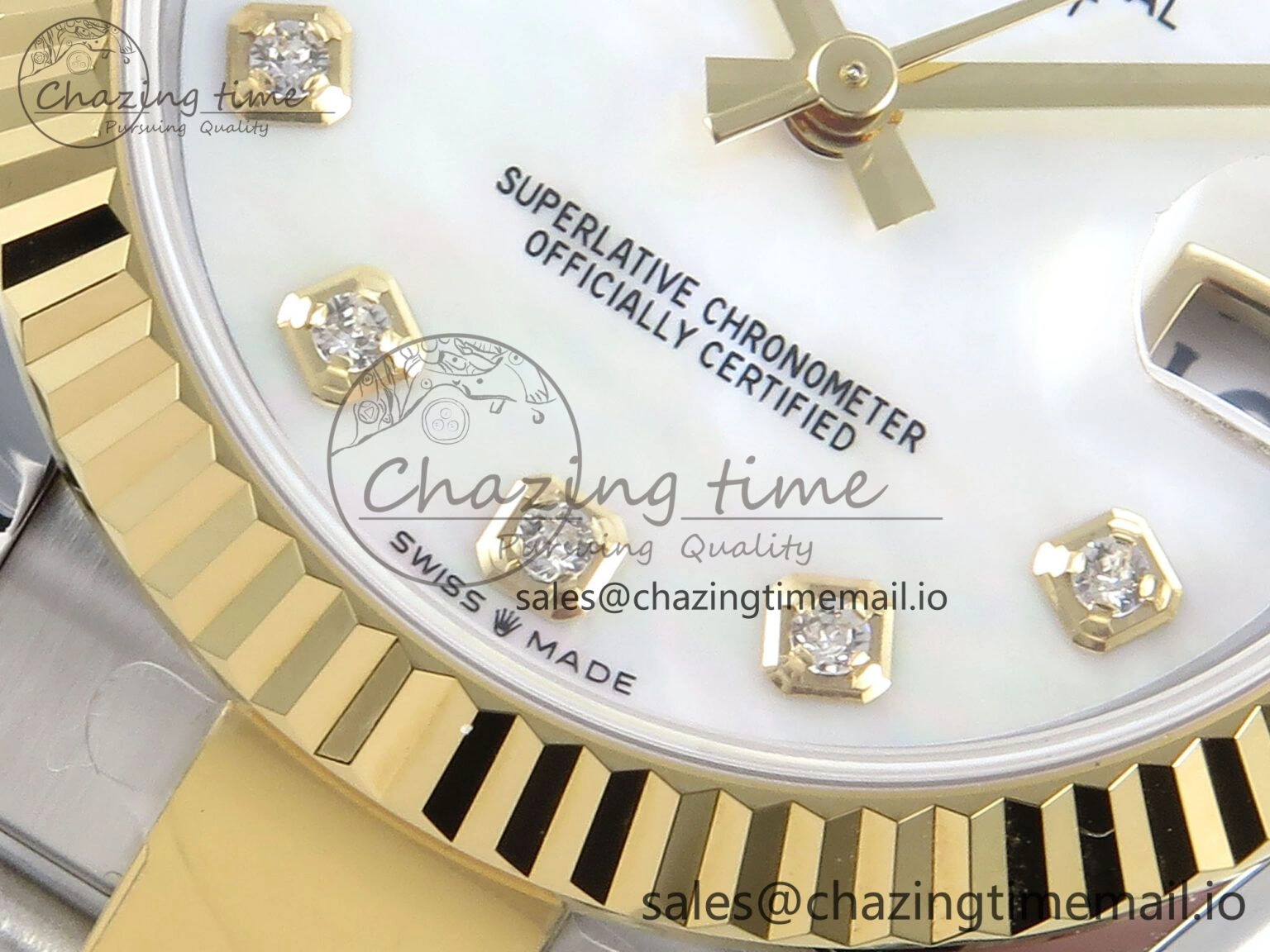 DateJust 31 278273 ARF 1:1 Best Edition 904L Steel White MOP Dial on SS YG Oyster Bracelet ETA 2688