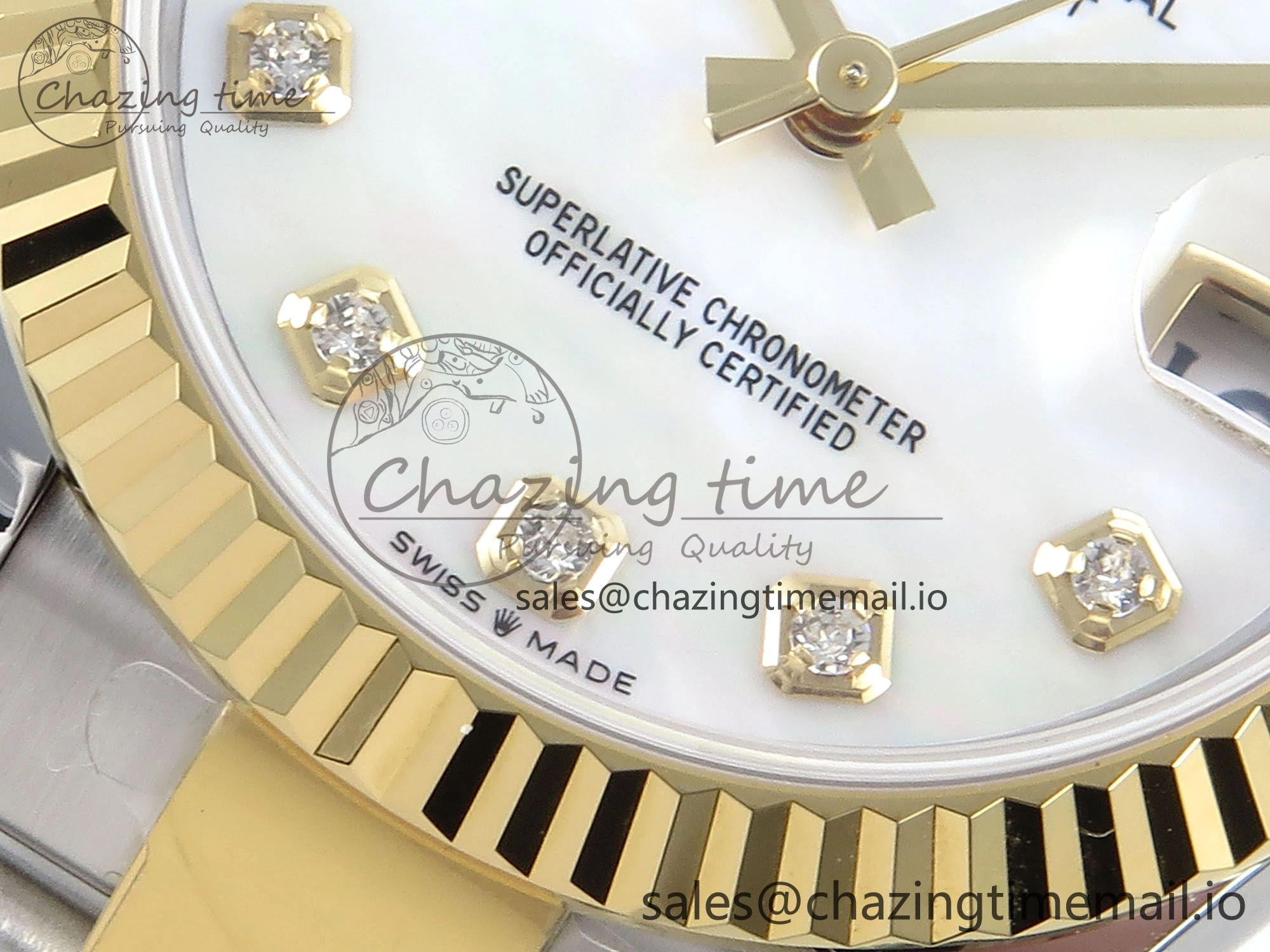 DateJust 31 278273 ARF 1:1 Best Edition 904L Steel White MOP Dial on SS YG Oyster Bracelet ETA 2688