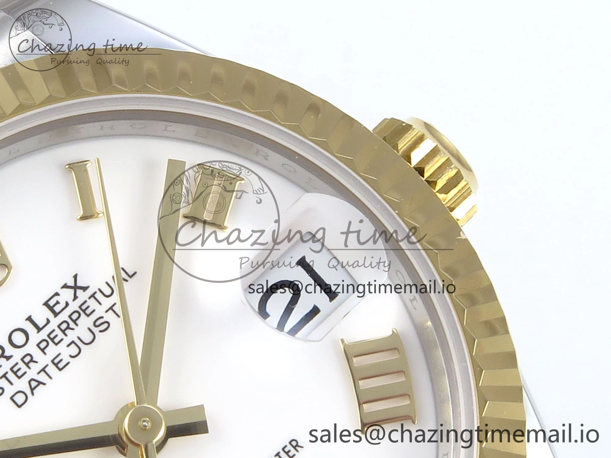 DateJust 31 278273 ARF 1:1 Best Edition 904L Steel White Roman Dial on SS YG Jubilee Bracelet ETA 2688