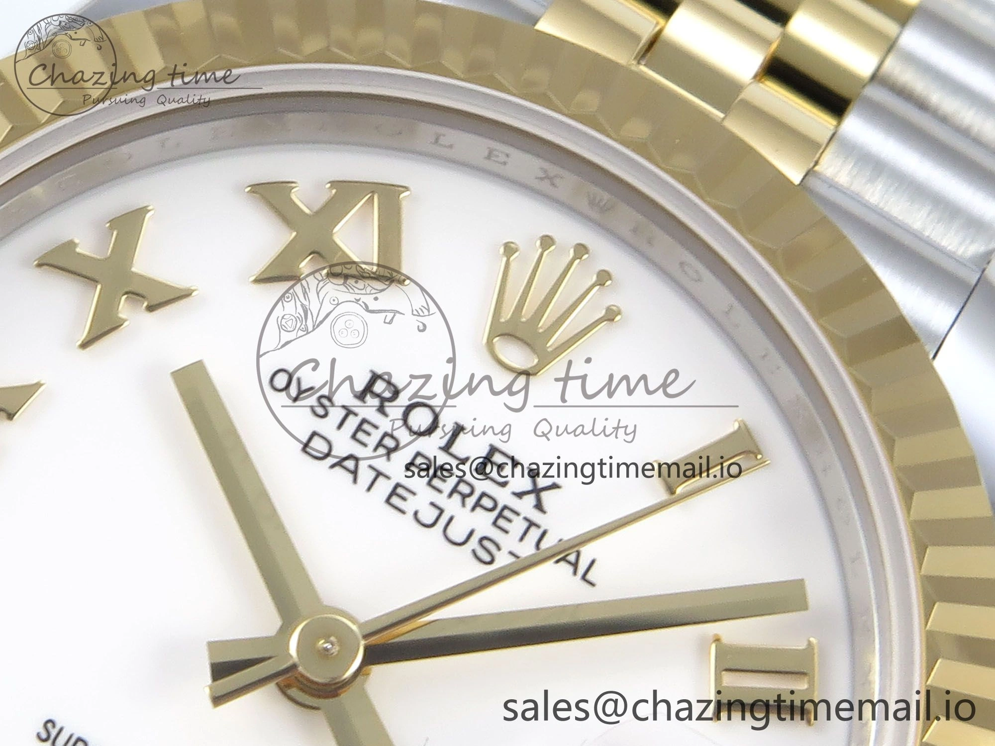 DateJust 31 278273 ARF 1:1 Best Edition 904L Steel White Roman Dial on SS YG Jubilee Bracelet ETA 2688