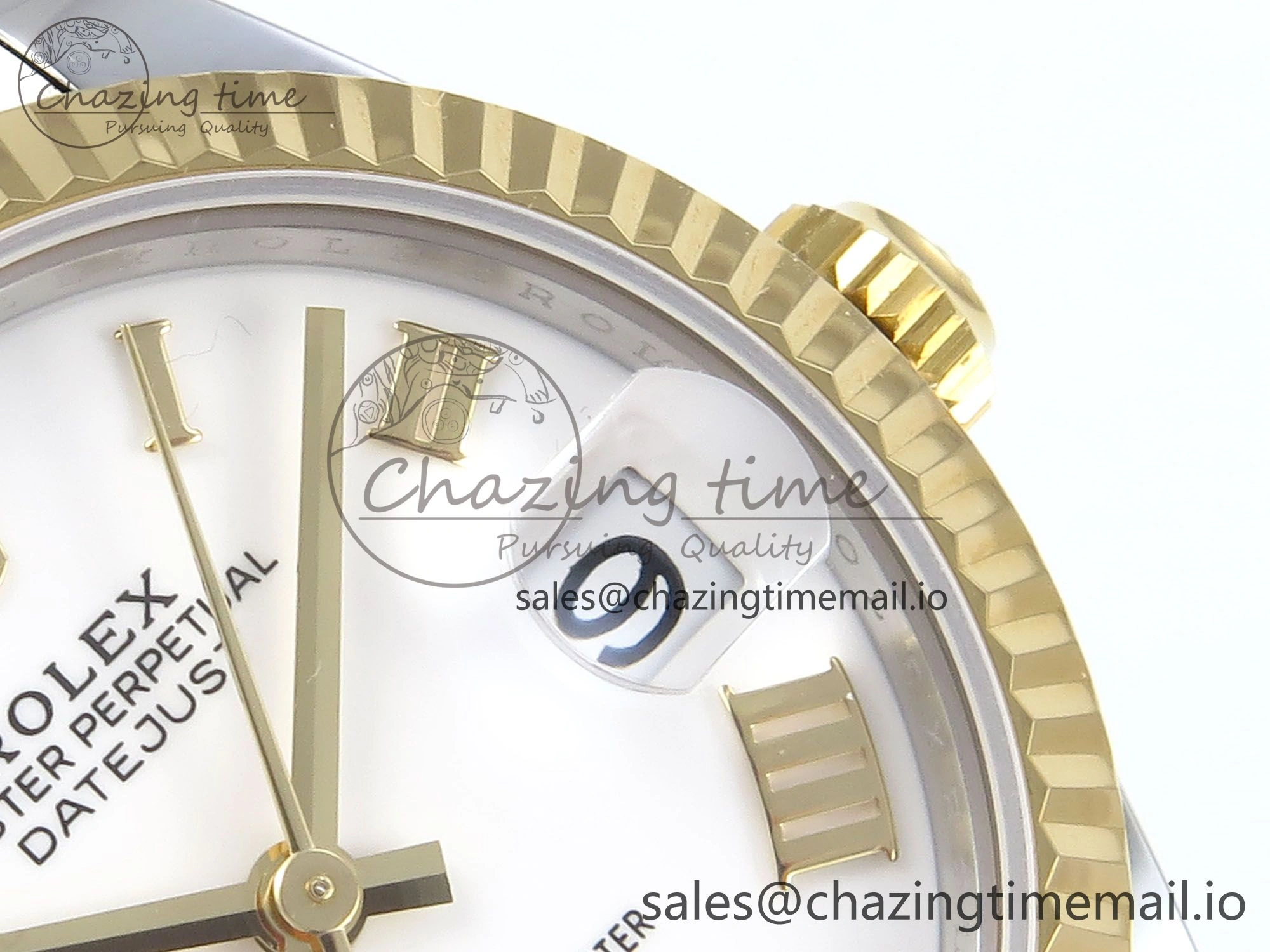 DateJust 31 278273 ARF 1:1 Best Edition 904L Steel White Roman Dial on SS YG Oyster Bracelet ETA 2688