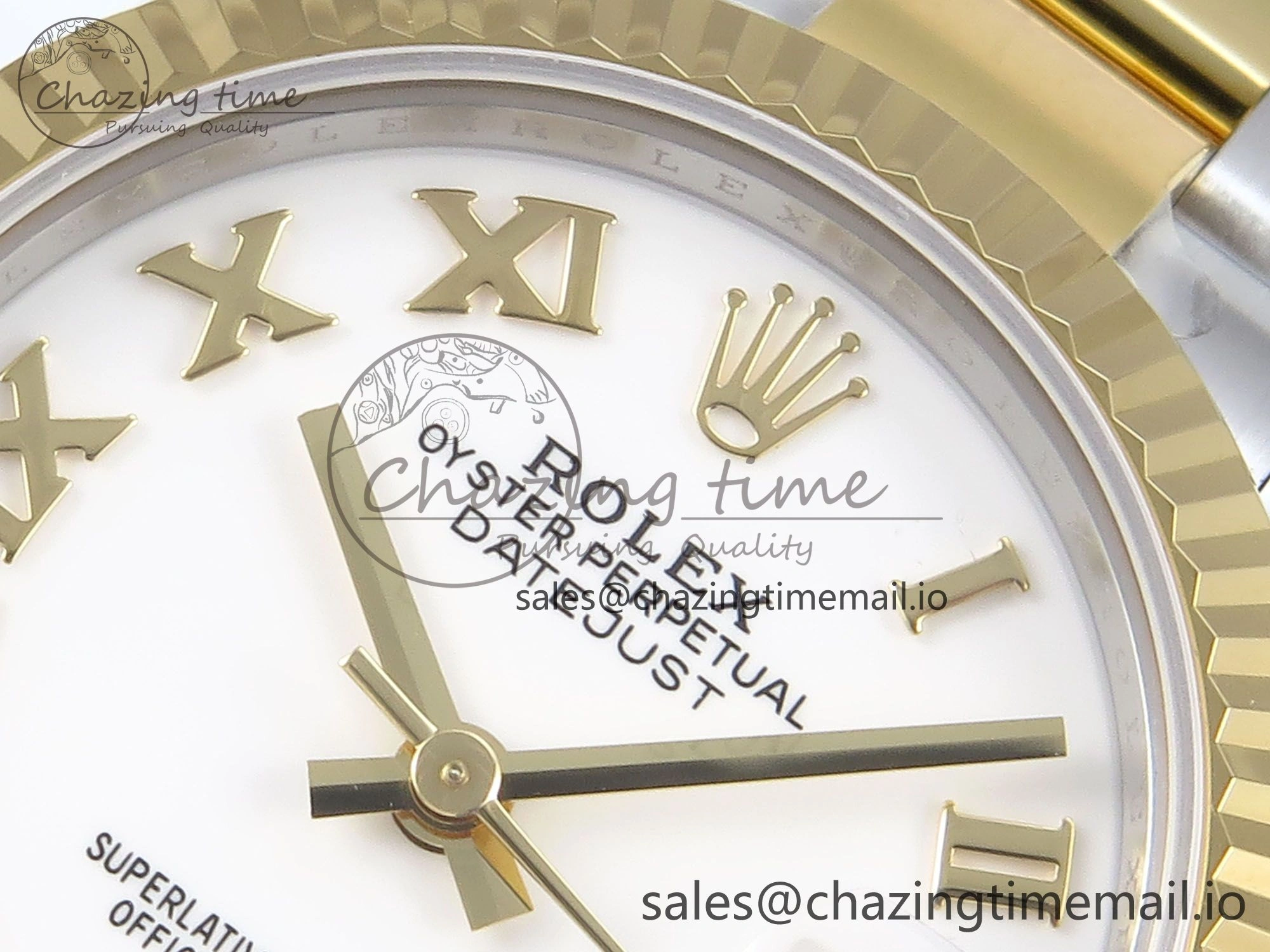 DateJust 31 278273 ARF 1:1 Best Edition 904L Steel White Roman Dial on SS YG Oyster Bracelet ETA 2688