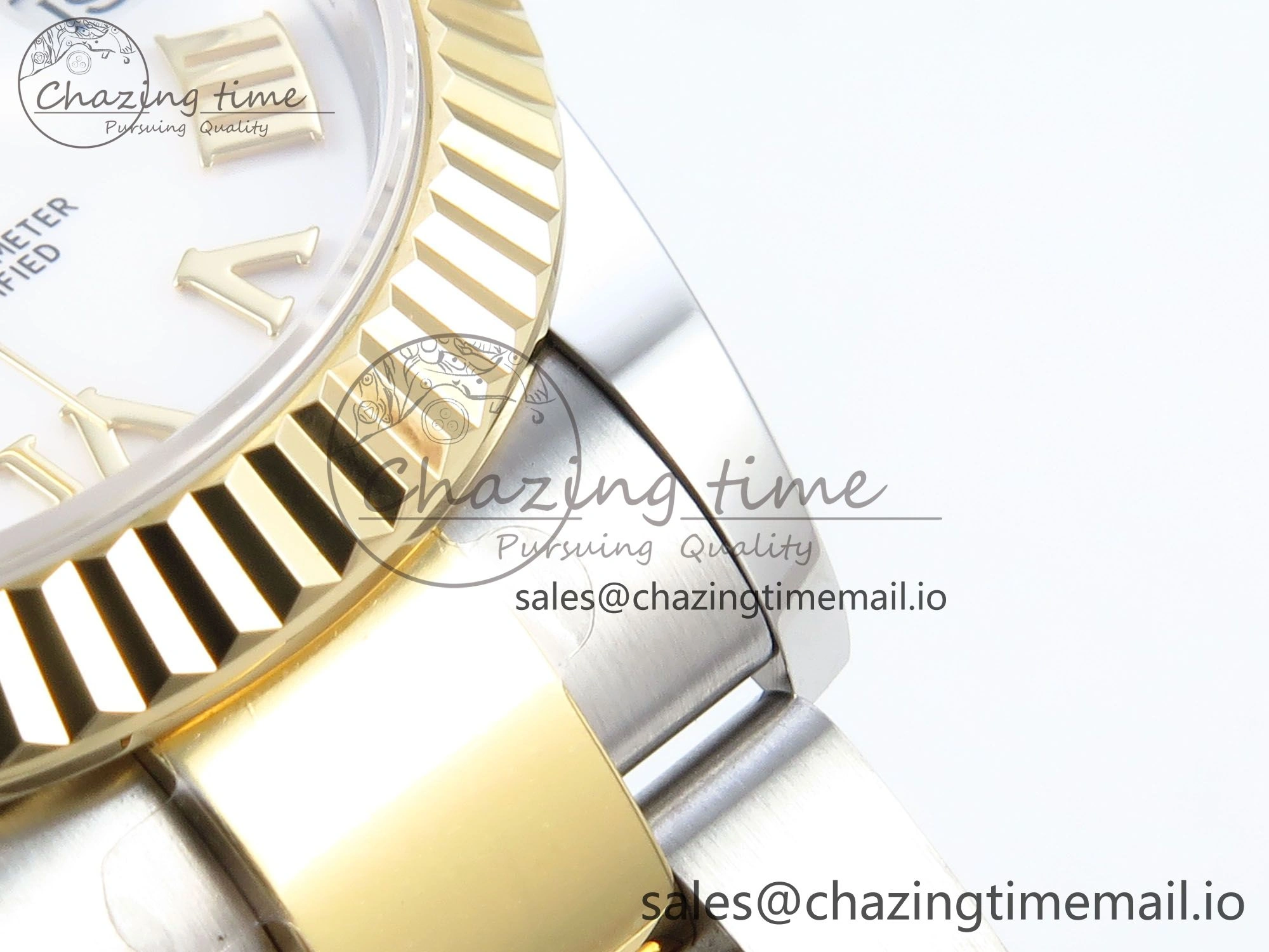 DateJust 31 278273 ARF 1:1 Best Edition 904L Steel White Roman Dial on SS YG Oyster Bracelet ETA 2688