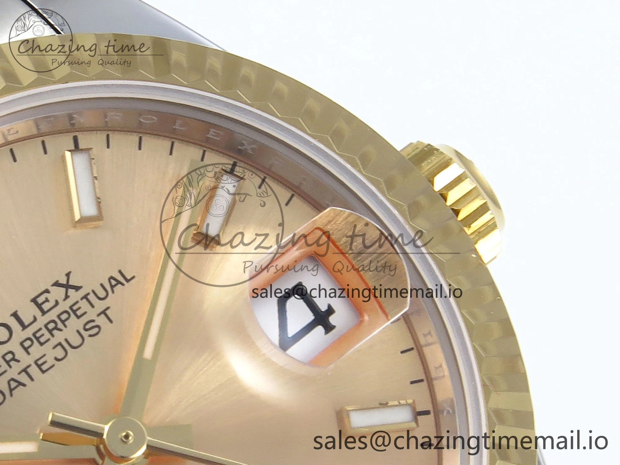 DateJust 31 278273 ARF 1:1 Best Edition 904L Steel YG Dial Stick Marker on SS YG Oyster Bracelet ETA 2688