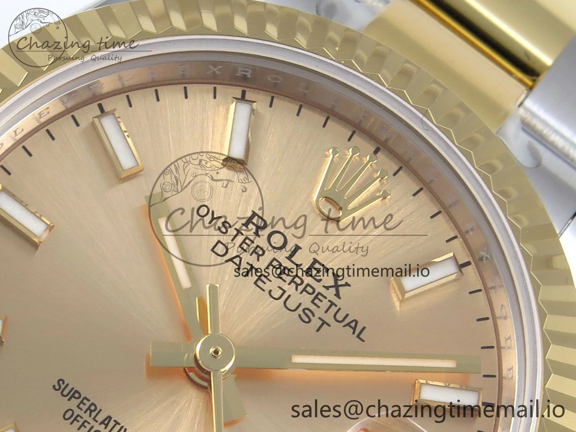 DateJust 31 278273 ARF 1:1 Best Edition 904L Steel YG Dial Stick Marker on SS YG Oyster Bracelet ETA 2688