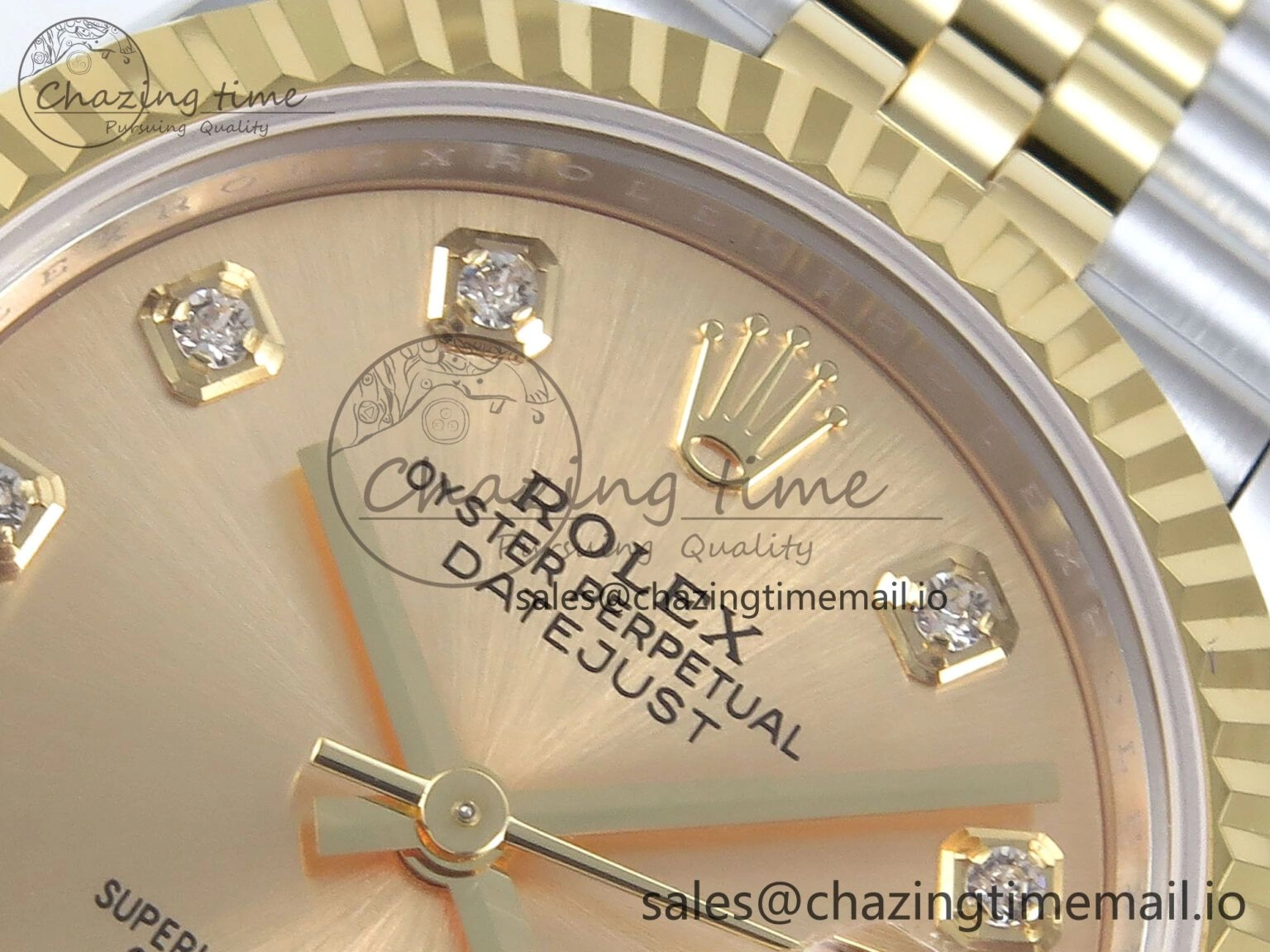 DateJust 31 278273 ARF 1:1 Best Edition 904L Steel YG Diamonds Dial on SS YG Jubilee Bracelet ETA 2688
