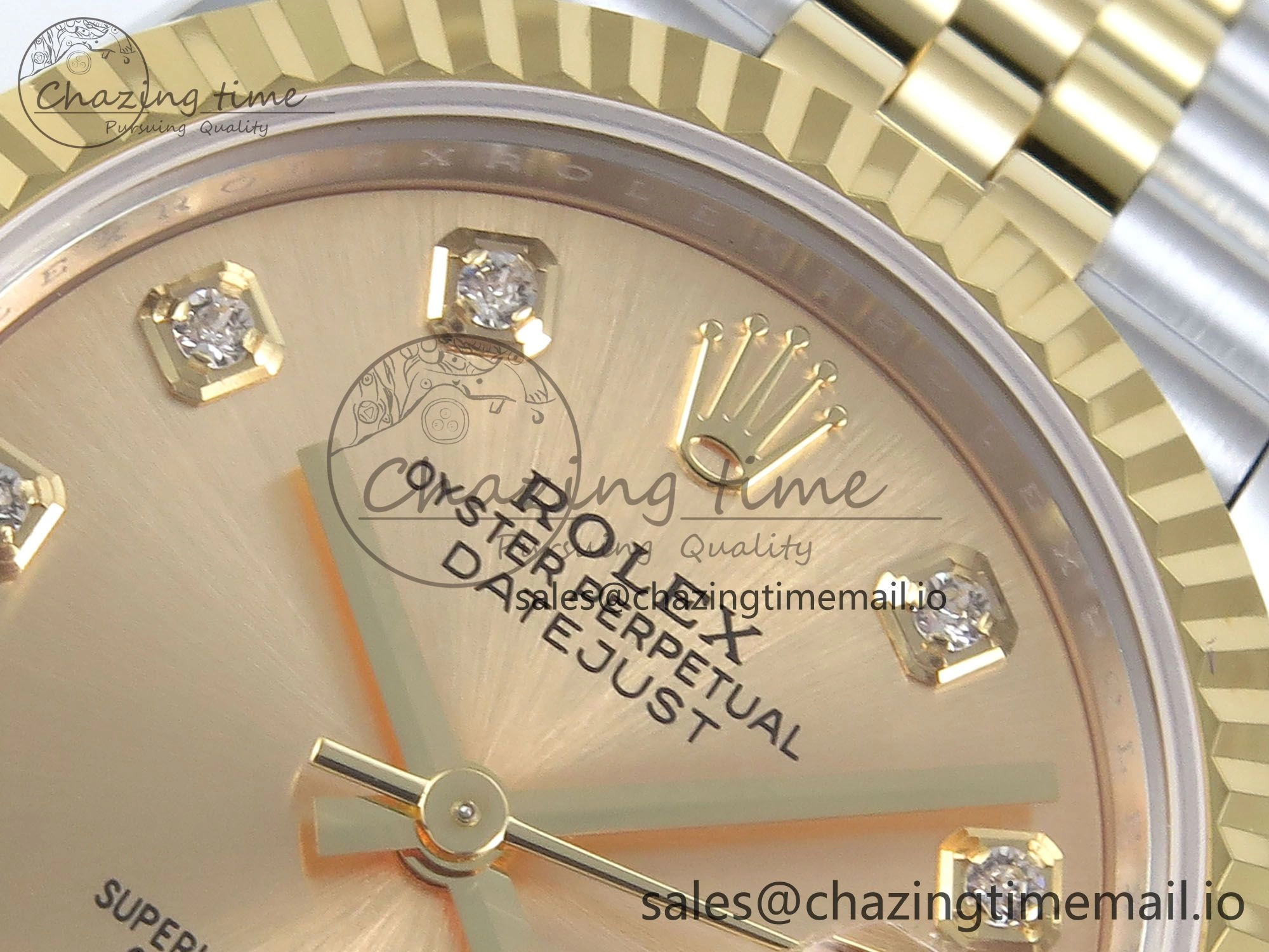 DateJust 31 278273 ARF 1:1 Best Edition 904L Steel YG Diamonds Dial on SS YG Jubilee Bracelet ETA 2688
