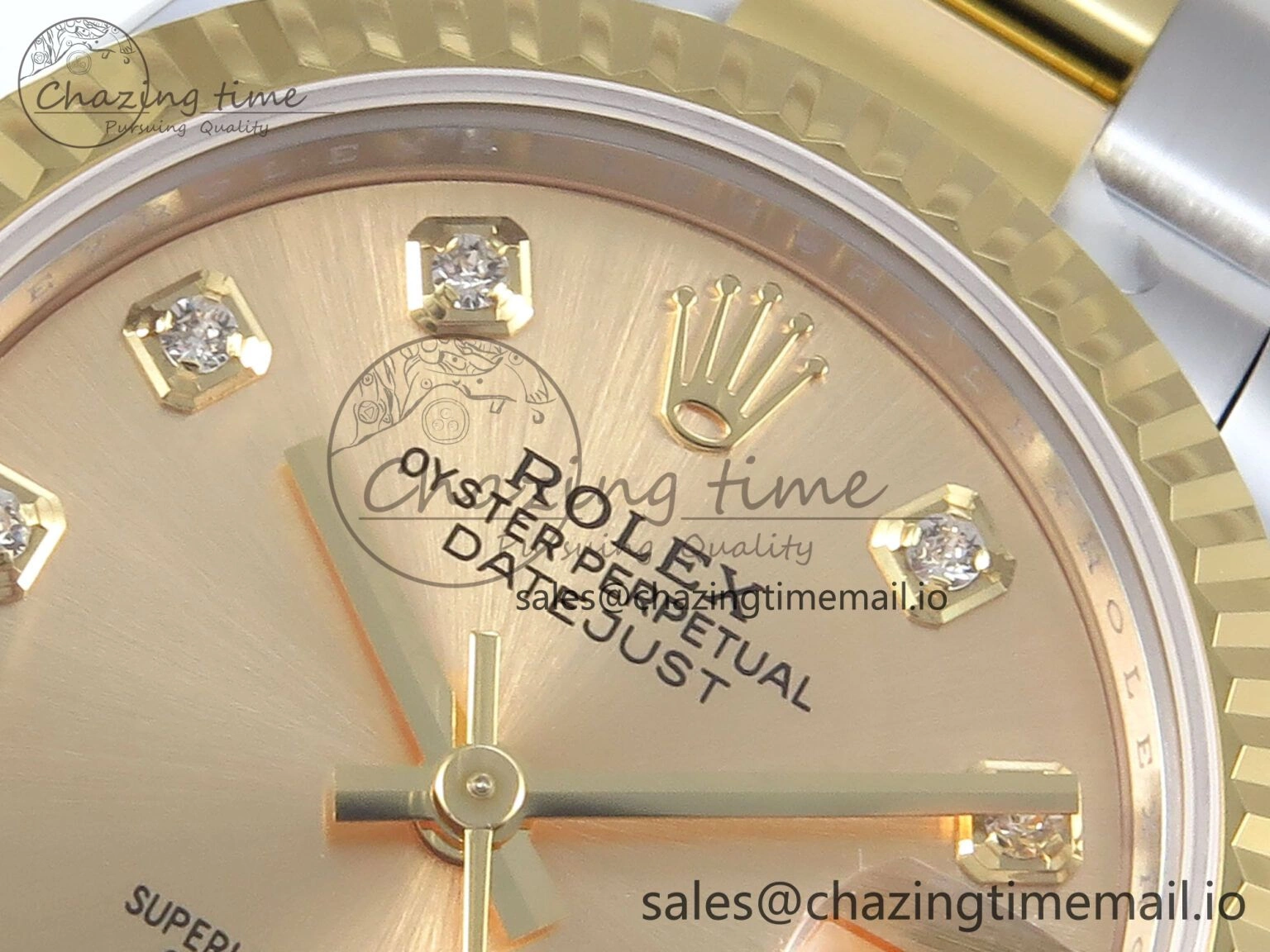 DateJust 31 278273 ARF 1:1 Best Edition 904L Steel YG Diamonds Dial on SS YG Oyster Bracelet ETA 2688