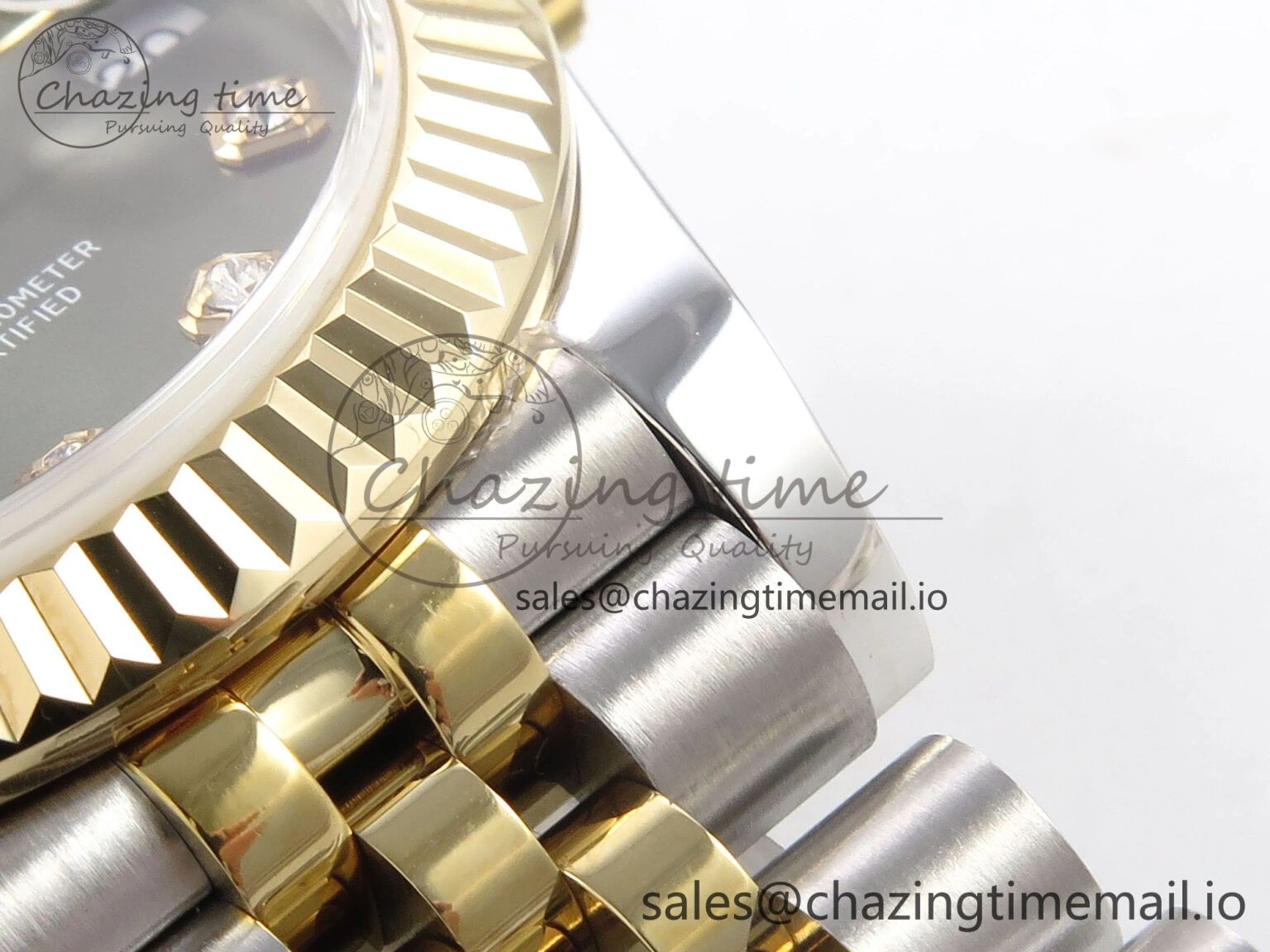 DateJust 31 278273 SS YG GMF 1:1 Best Edition 904L Steel Green Diamonds Dial on Jubilee Bracelet A2824