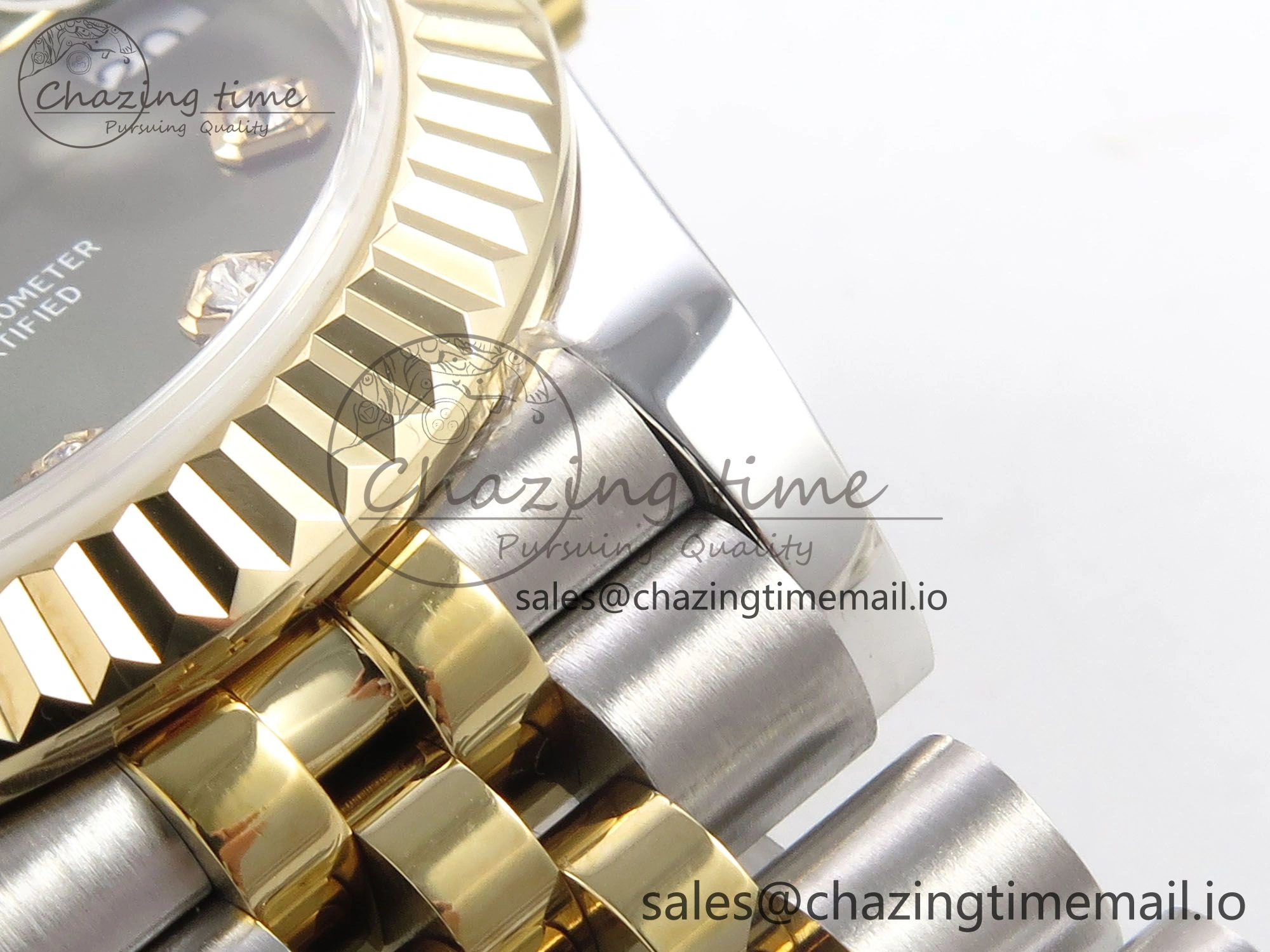 DateJust 31 278273 SS YG GMF 1:1 Best Edition 904L Steel Green Diamonds Dial on Jubilee Bracelet A2824