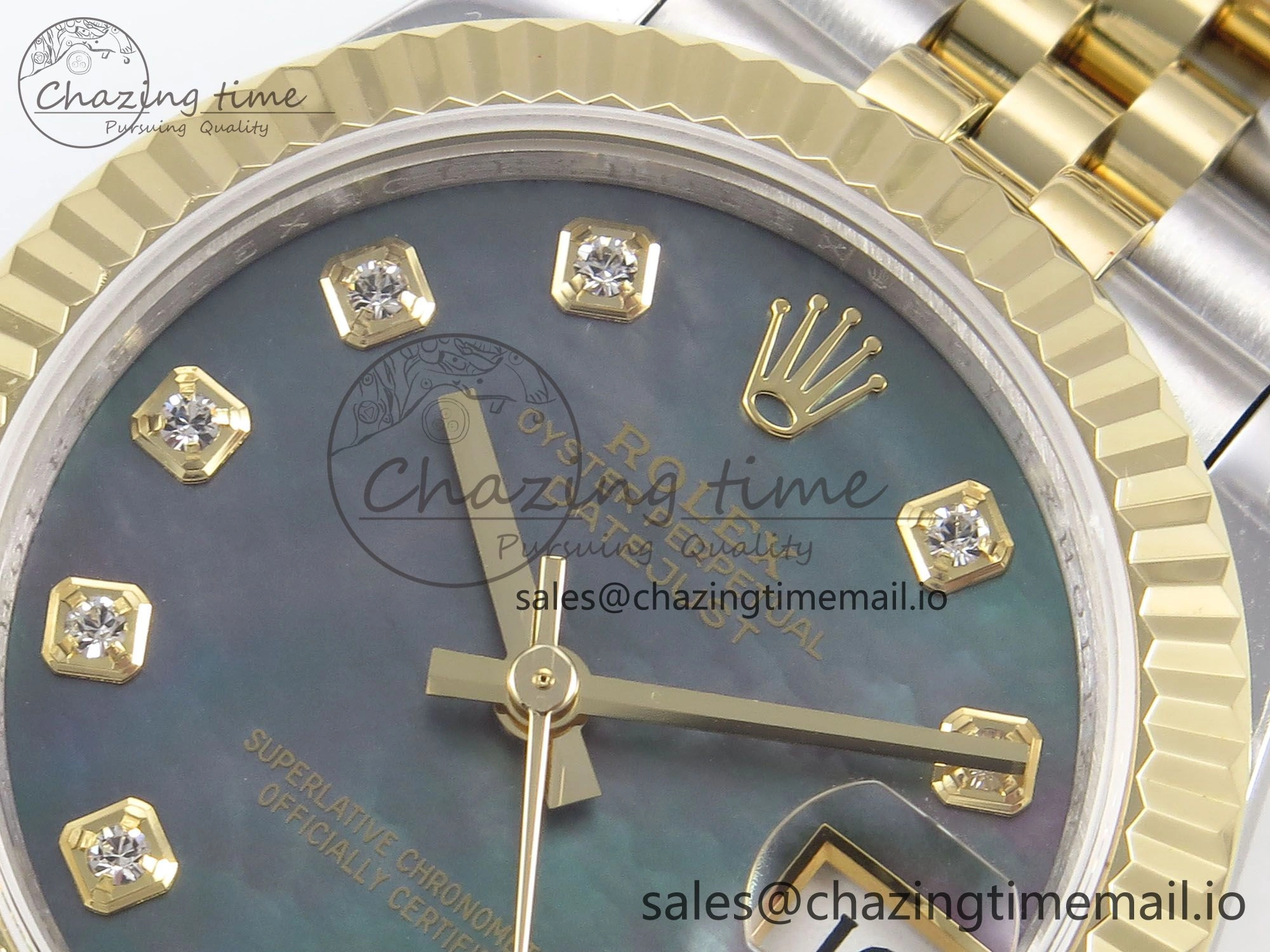 DateJust 31 278273 SS YG GMF 1:1 Best Edition 904L Steel Meteorite Diamonds Dial on Jubilee Bracelet A2824