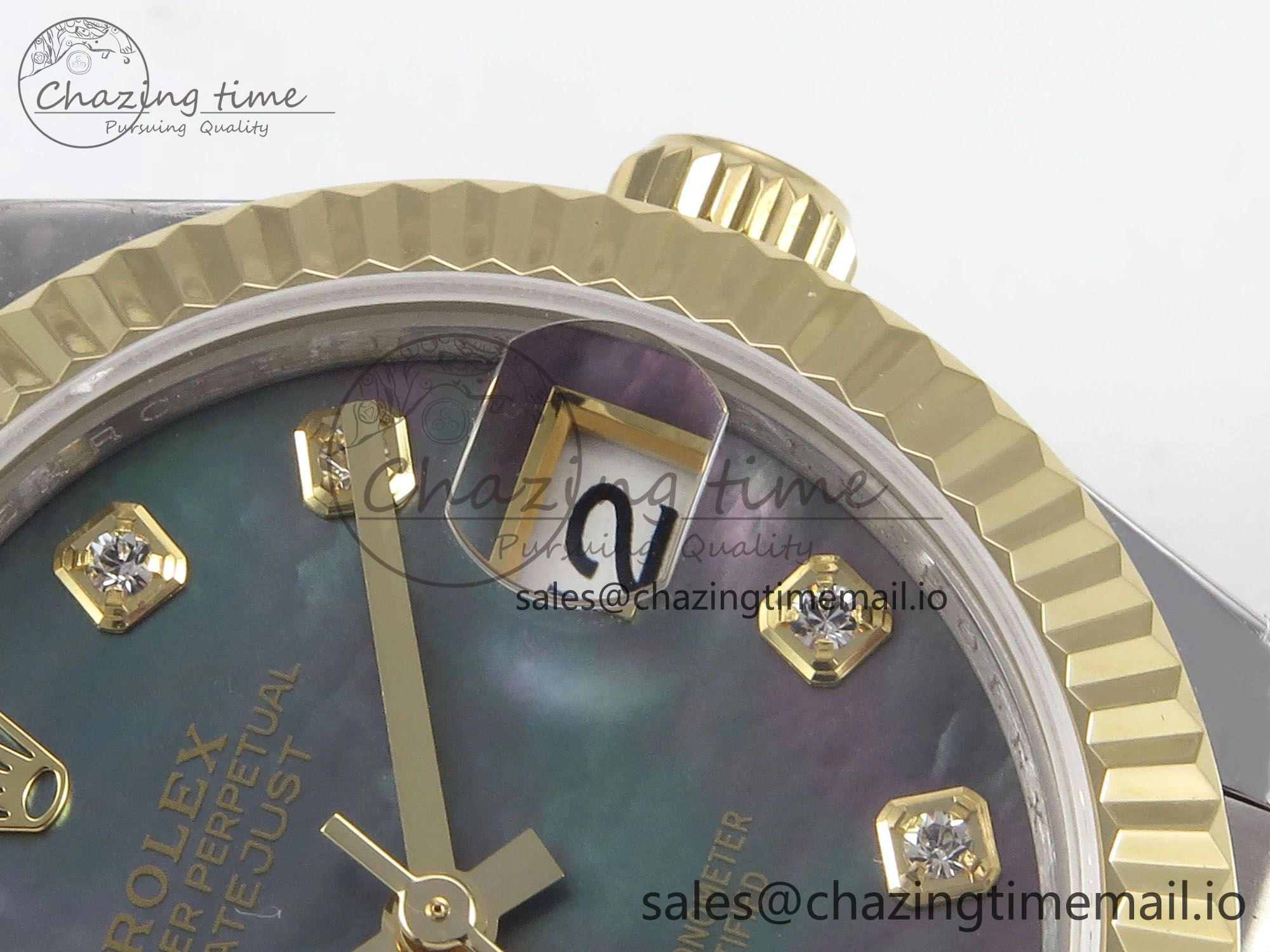 DateJust 31 278273 SS YG GMF 1:1 Best Edition 904L Steel Meteorite Diamonds Dial on Jubilee Bracelet A2824