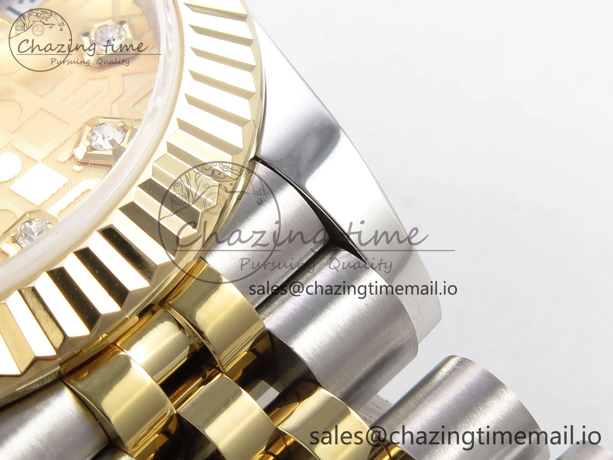 DateJust 31 278273 SS YG GMF 1:1 Best Edition 904L Steel Rolxx YG Diamonds Dial on Jubilee Bracelet A2824
