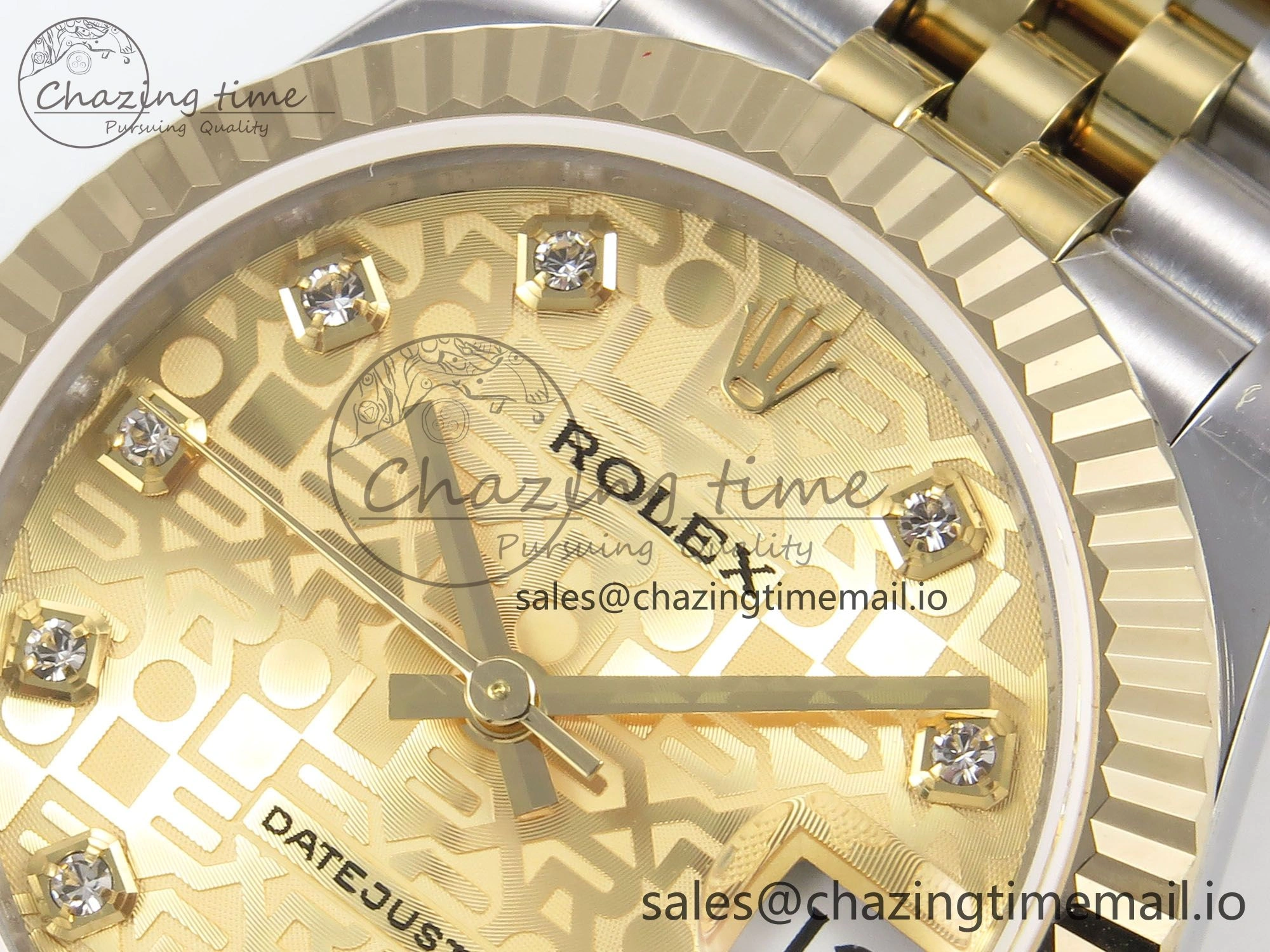 DateJust 31 278273 SS YG GMF 1:1 Best Edition 904L Steel Rolxx YG Diamonds Dial on Jubilee Bracelet A2824