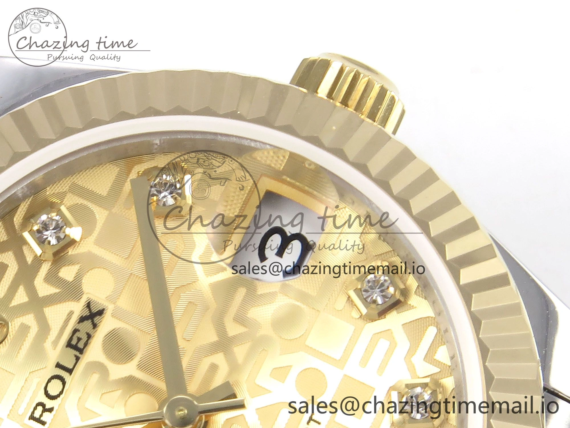 DateJust 31 278273 SS YG GMF 1:1 Best Edition 904L Steel Rolxx YG Diamonds Dial on Jubilee Bracelet A2824