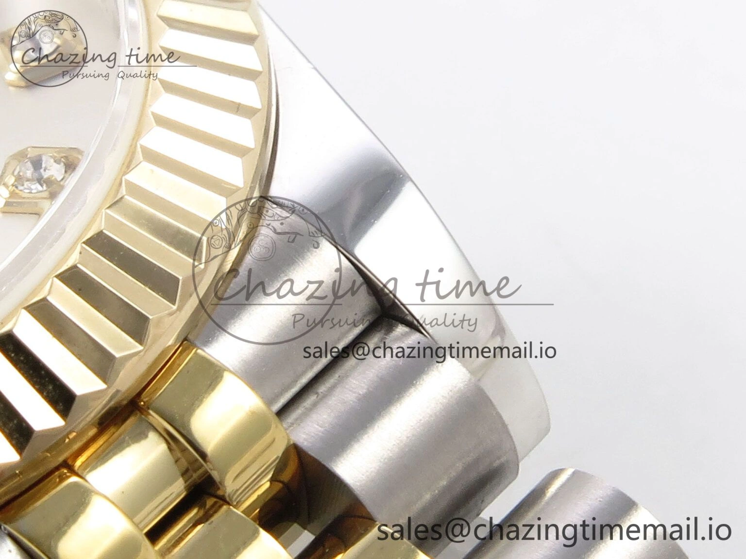 DateJust 31 278273 SS YG GMF 1:1 Best Edition 904L Steel Silver Diamonds Dial on Jubilee Bracelet A2824