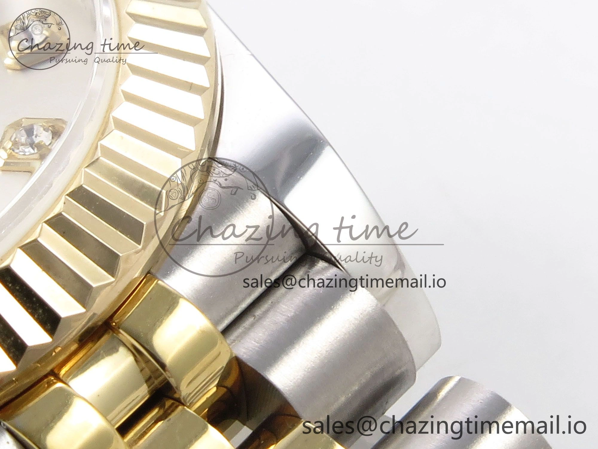 DateJust 31 278273 SS YG GMF 1:1 Best Edition 904L Steel Silver Diamonds Dial on Jubilee Bracelet A2824