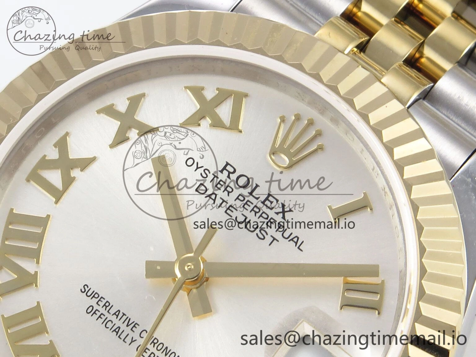 DateJust 31 278273 SS YG GMF 1:1 Best Edition 904L Steel Silver Roman Dial on Jubilee Bracelet A2824