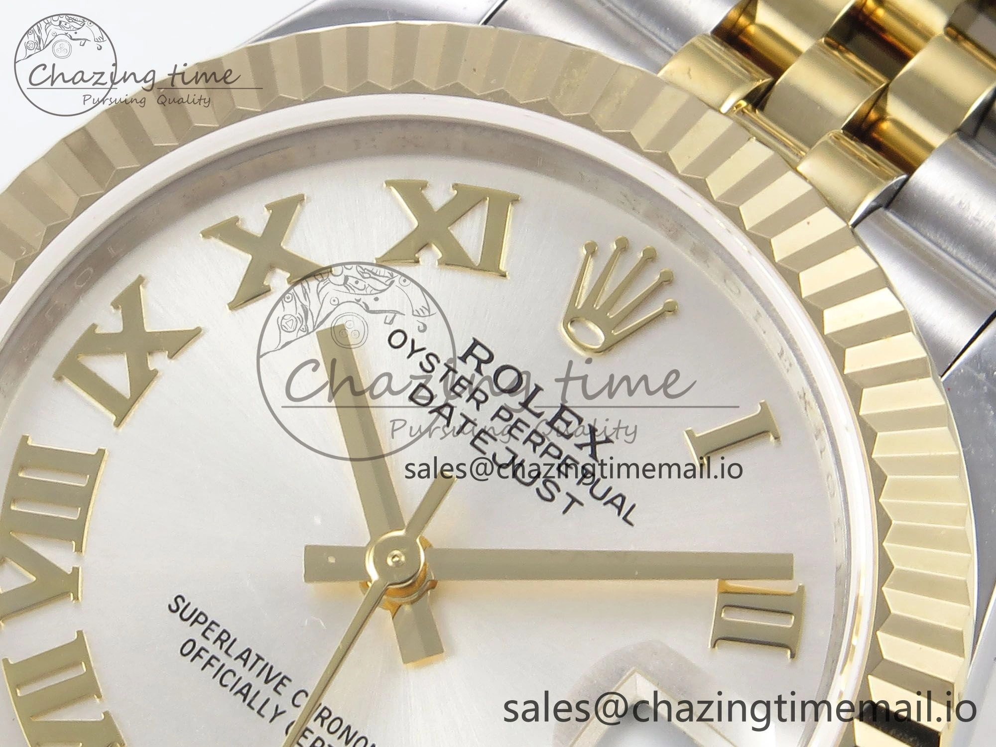 DateJust 31 278273 SS YG GMF 1:1 Best Edition 904L Steel Silver Roman Dial on Jubilee Bracelet A2824