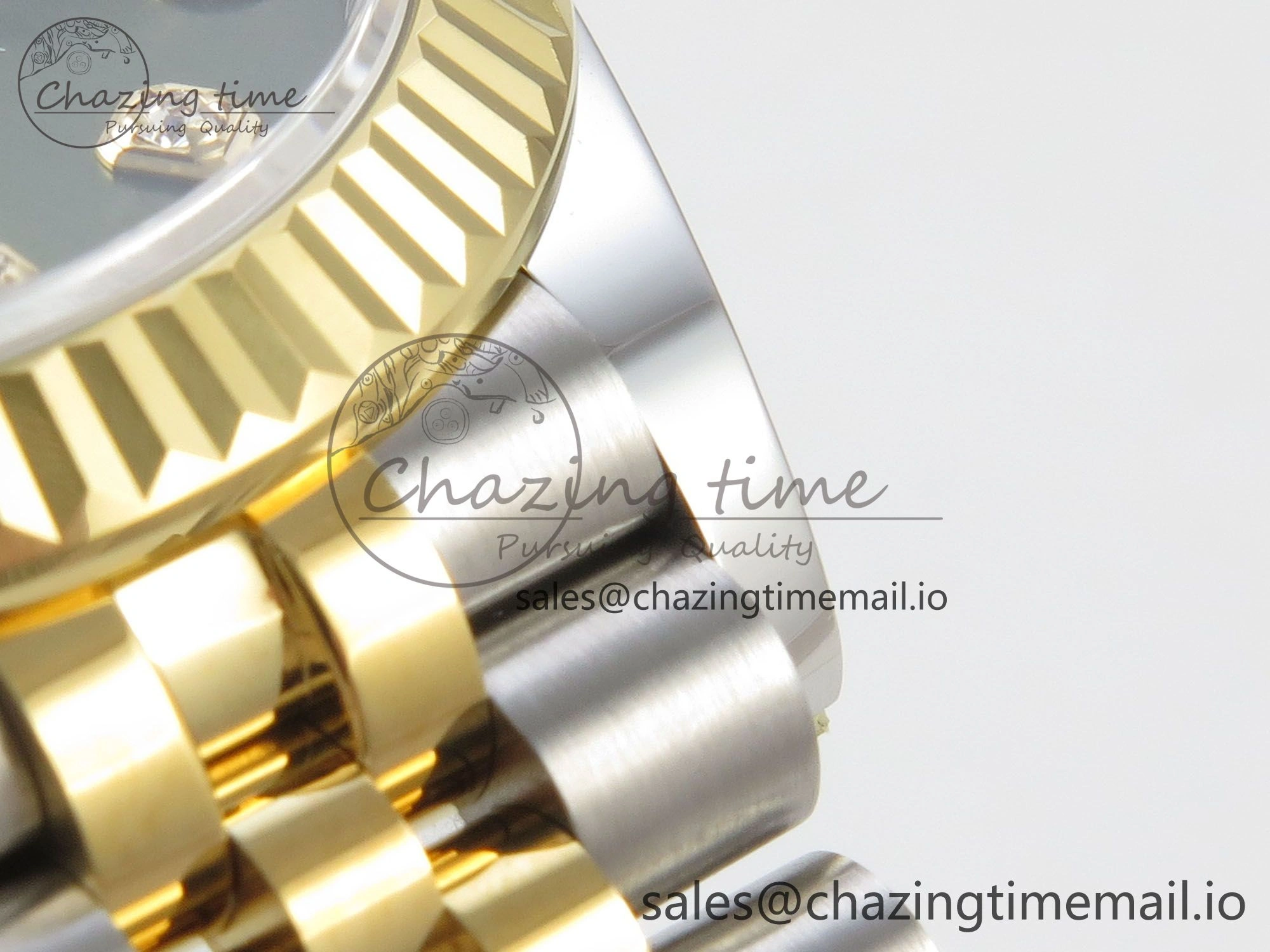 DateJust 31 278273 THBF 1:1 Best Edition 904L Steel Green Diamonds Dial Diamonds Bezel on SS YG Jubilee Bracelet HZ Cal.2236