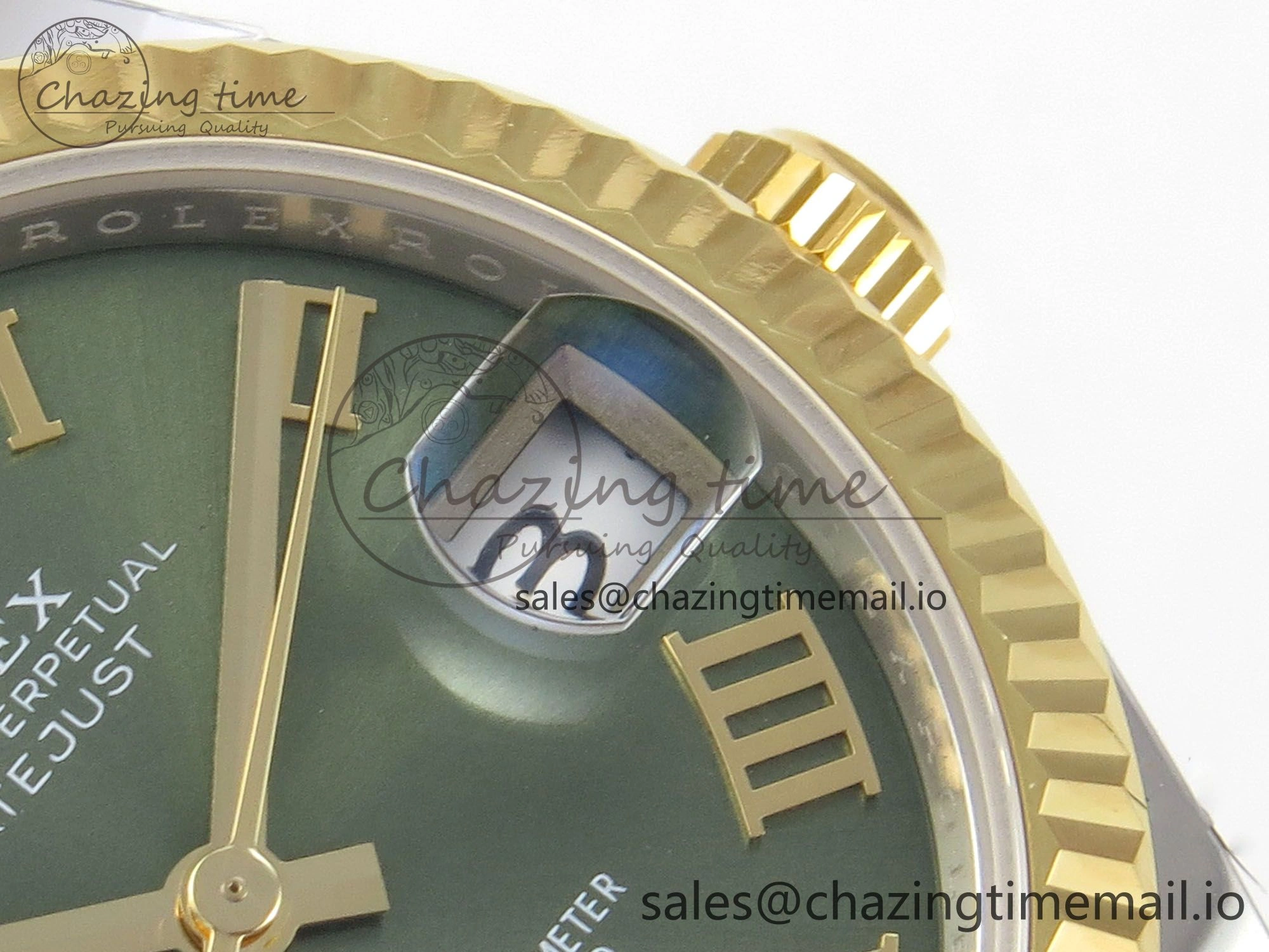 DateJust 31 278273 THBF 1:1 Best Edition 904L Steel Green Roman Dial Fluted Bezel on SS YG Jubilee Bracelet HZ Cal.2236