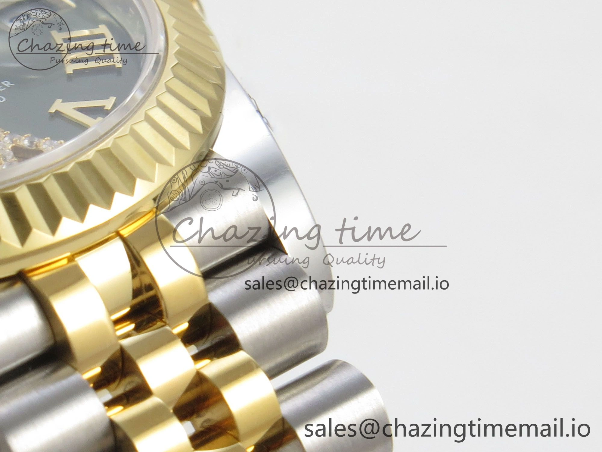 DateJust 31 278273 THBF 1:1 Best Edition 904L Steel Green Roman Dial Fluted Bezel on SS YG Jubilee Bracelet HZ Cal.2236
