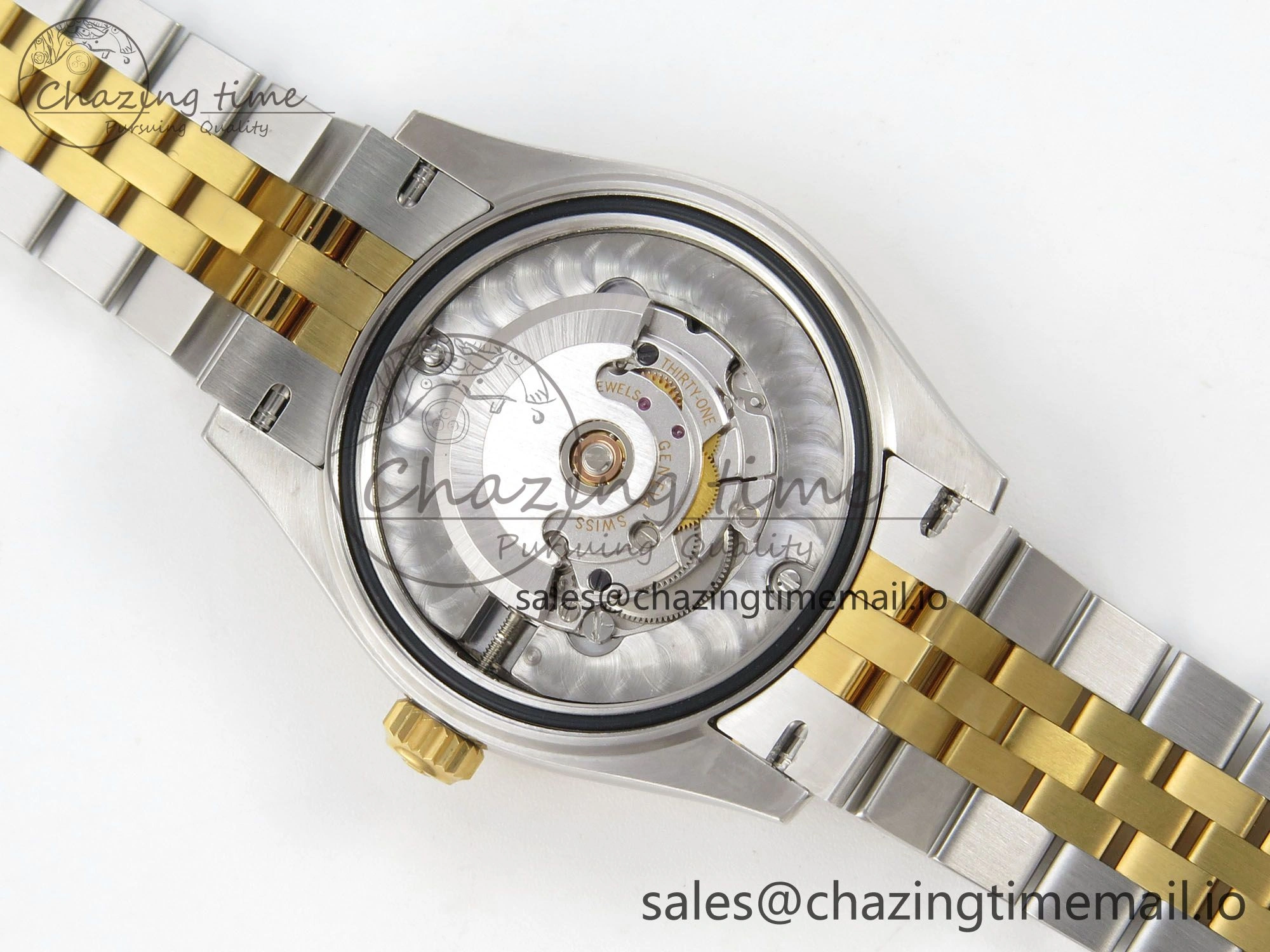 DateJust 31 278273 THBF 1:1 Best Edition 904L Steel Green Roman Dial Fluted Bezel on SS YG Jubilee Bracelet HZ Cal.2236