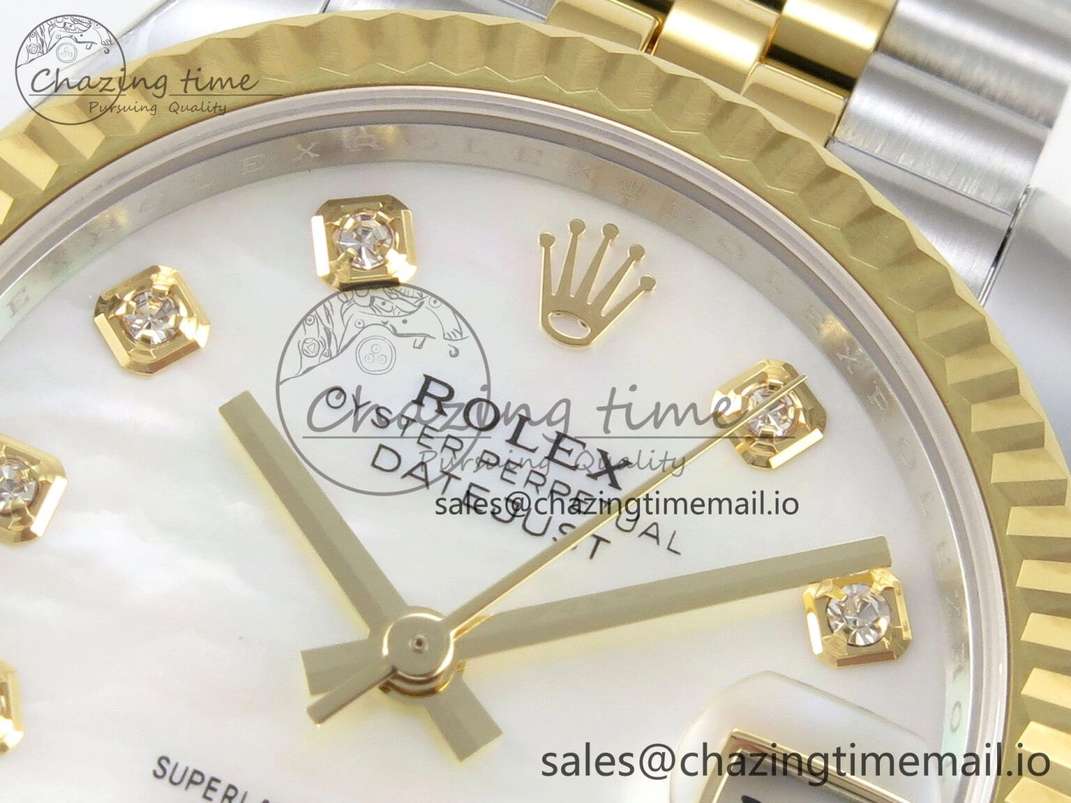 DateJust 31 278273 THBF 1:1 Best Edition 904L Steel White Diamonds Dial on SS YG Jubilee Bracelet HZ Cal.2236