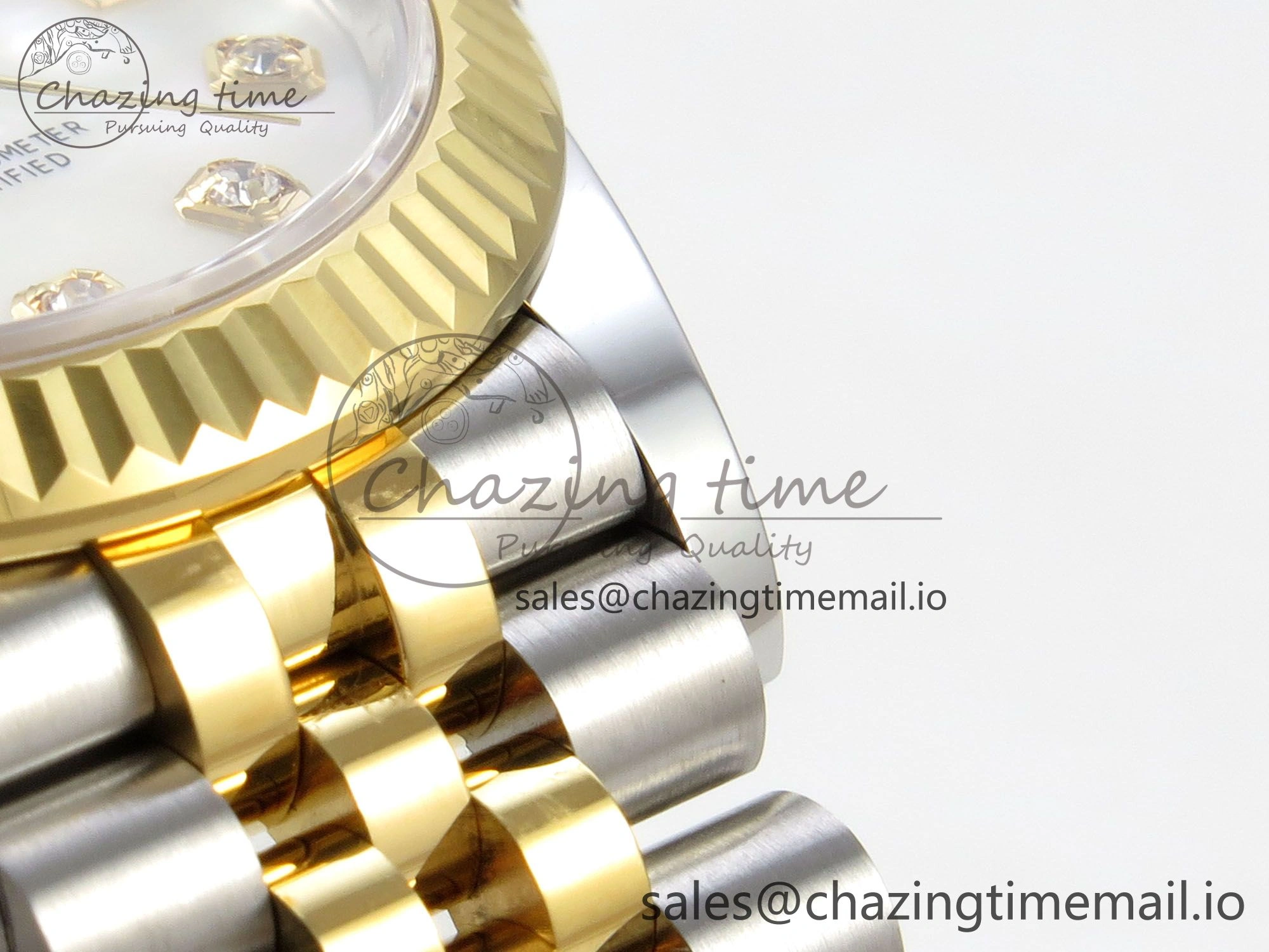DateJust 31 278273 THBF 1:1 Best Edition 904L Steel White Diamonds Dial on SS YG Jubilee Bracelet HZ Cal.2236