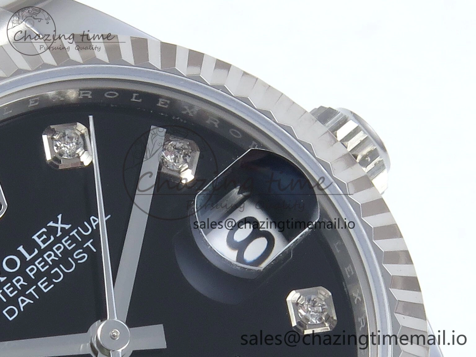 DateJust 31 278274 ARF 1:1 Best Edition 904L Steel Black Diamonds Dial on SS Jubilee Bracelet ETA 2688