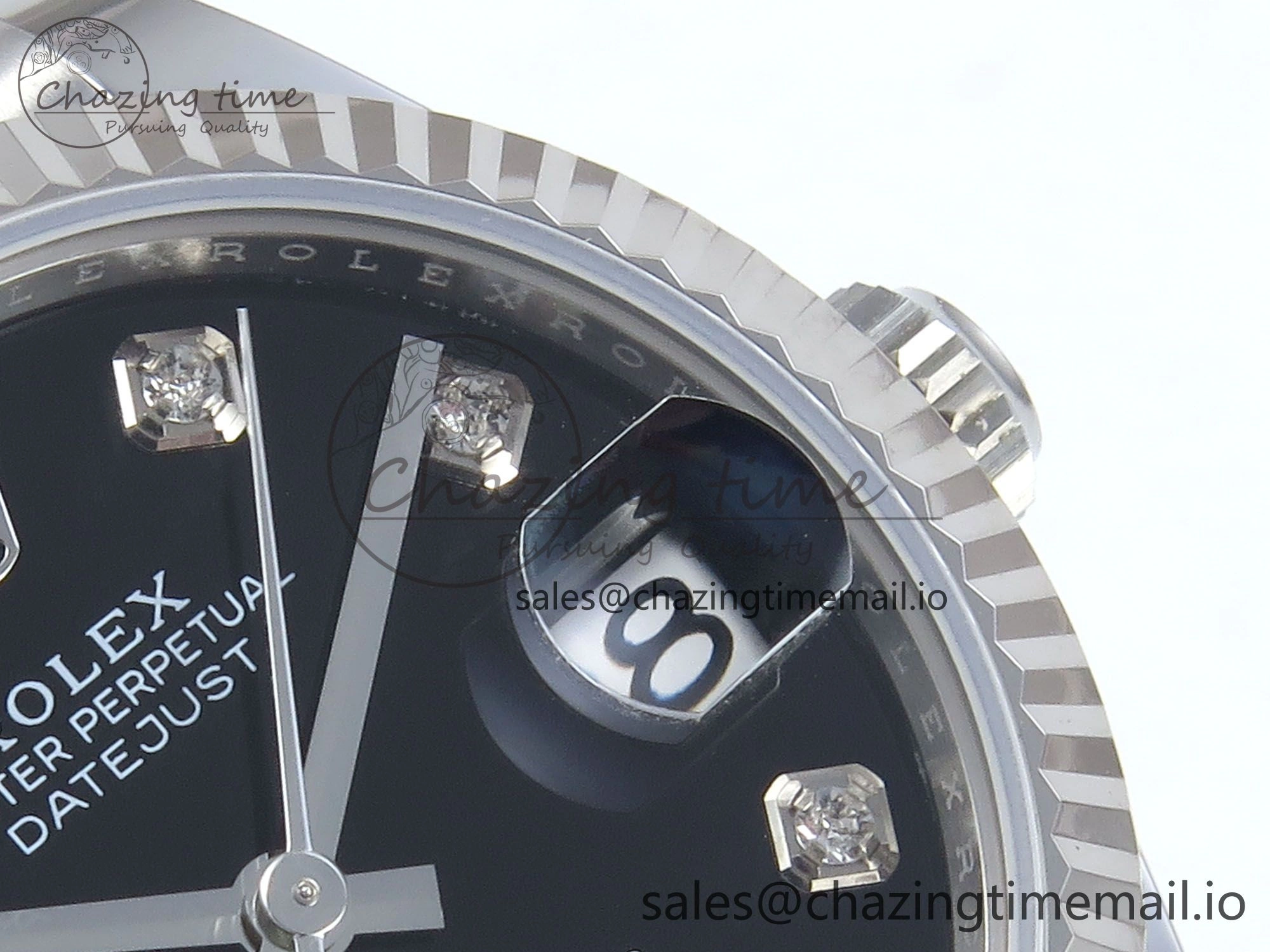 DateJust 31 278274 ARF 1:1 Best Edition 904L Steel Black Diamonds Dial on SS Jubilee Bracelet ETA 2688