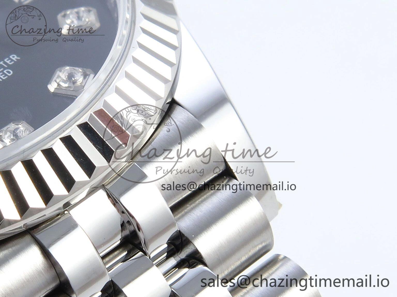 DateJust 31 278274 ARF 1:1 Best Edition 904L Steel Black Diamonds Dial on SS Jubilee Bracelet ETA 2688