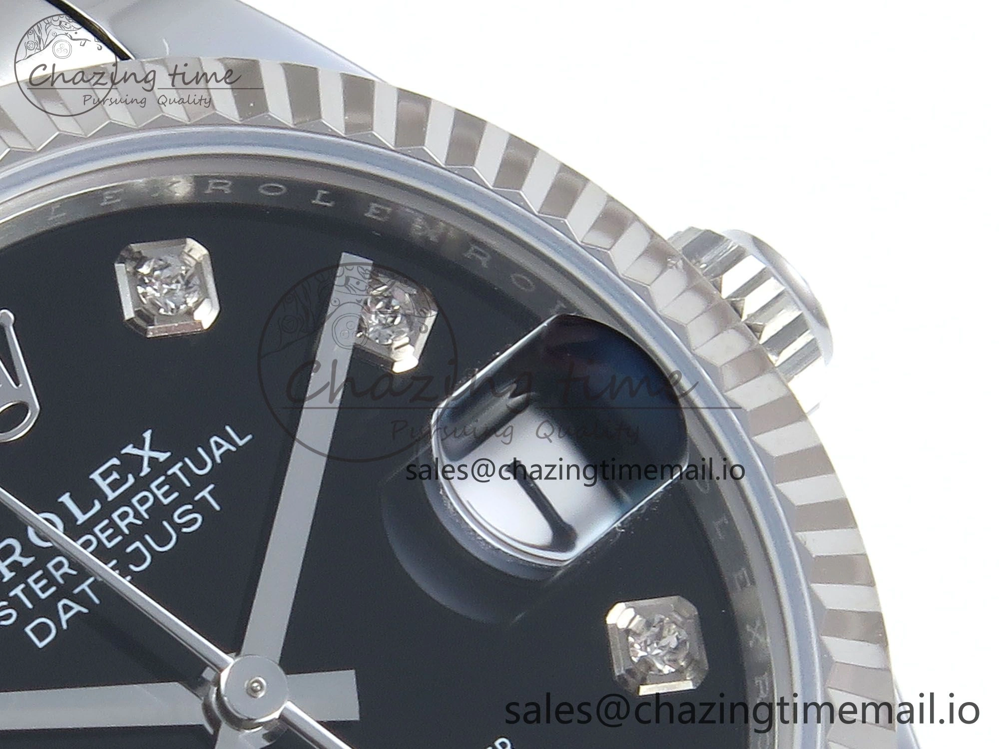 DateJust 31 278274 ARF 1:1 Best Edition 904L Steel Black Diamonds Dial on SS Oyster Bracelet ETA 2688
