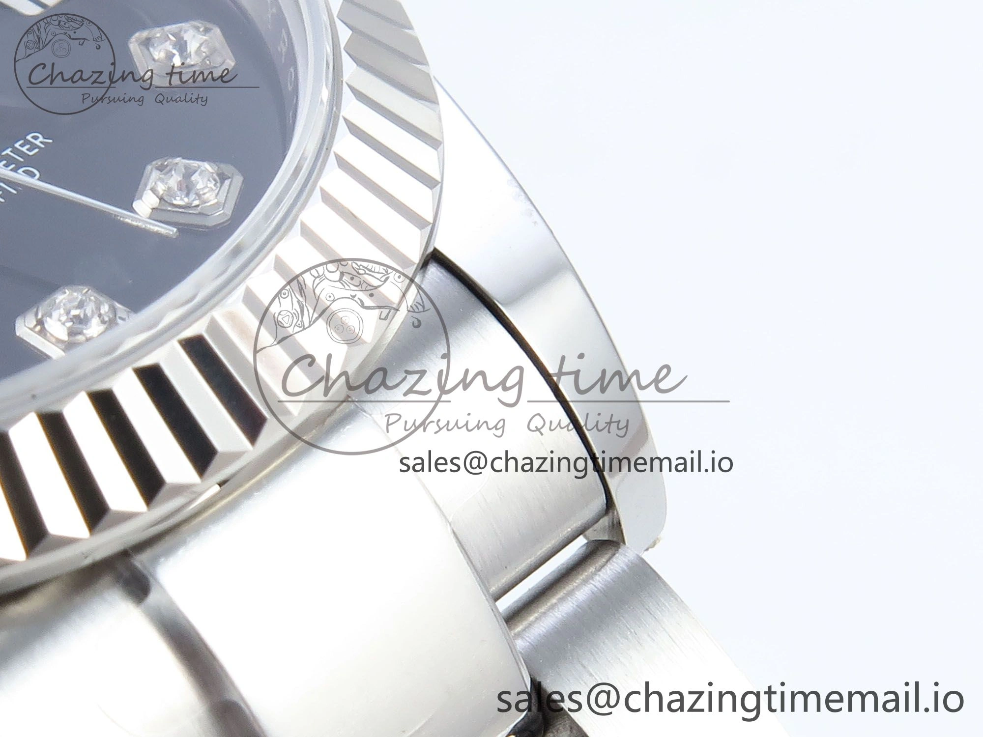 DateJust 31 278274 ARF 1:1 Best Edition 904L Steel Black Diamonds Dial on SS Oyster Bracelet ETA 2688
