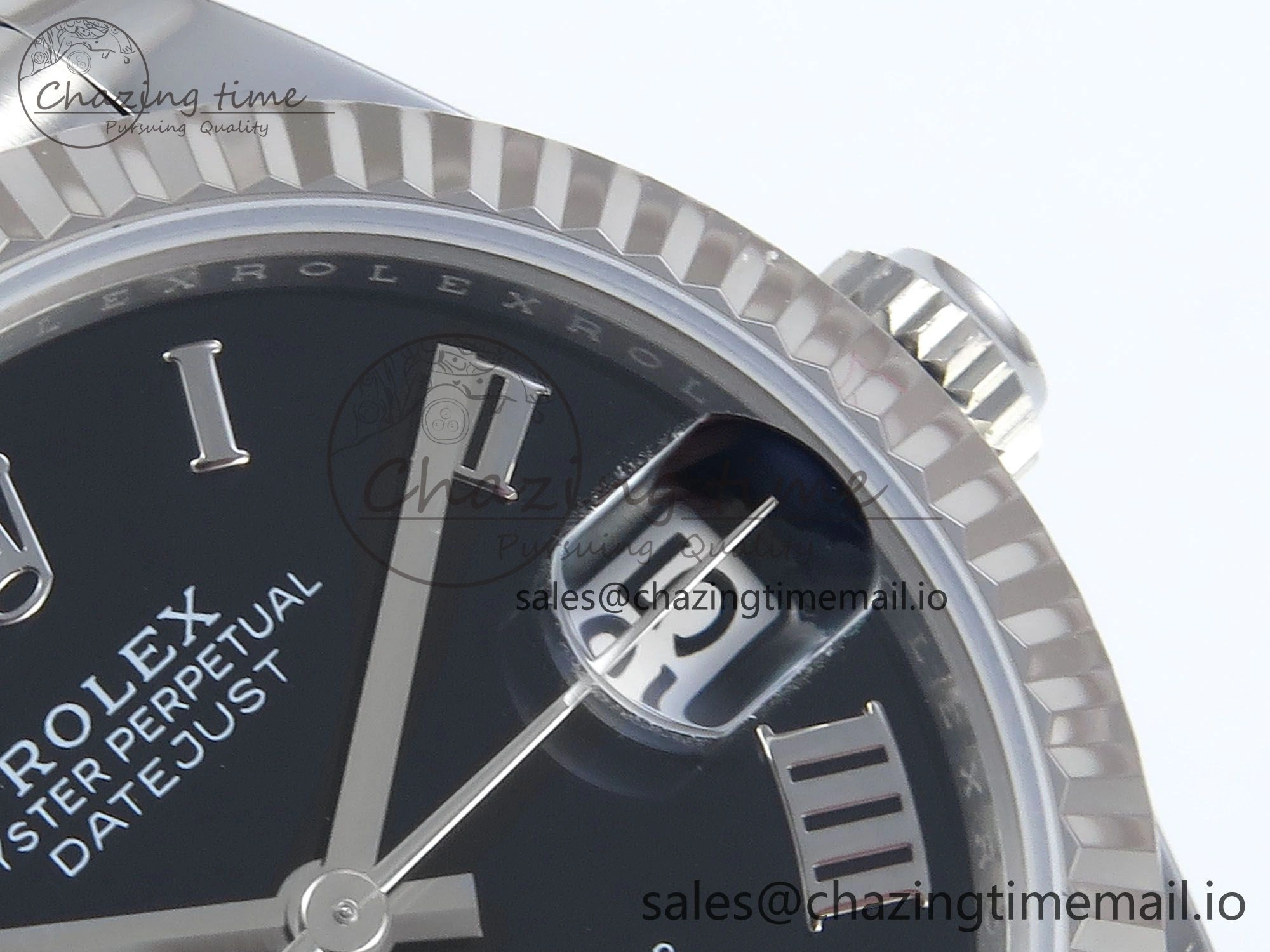DateJust 31 278274 ARF 1:1 Best Edition 904L Steel Black Roman Dial on SS Jubilee Bracelet ETA 2688