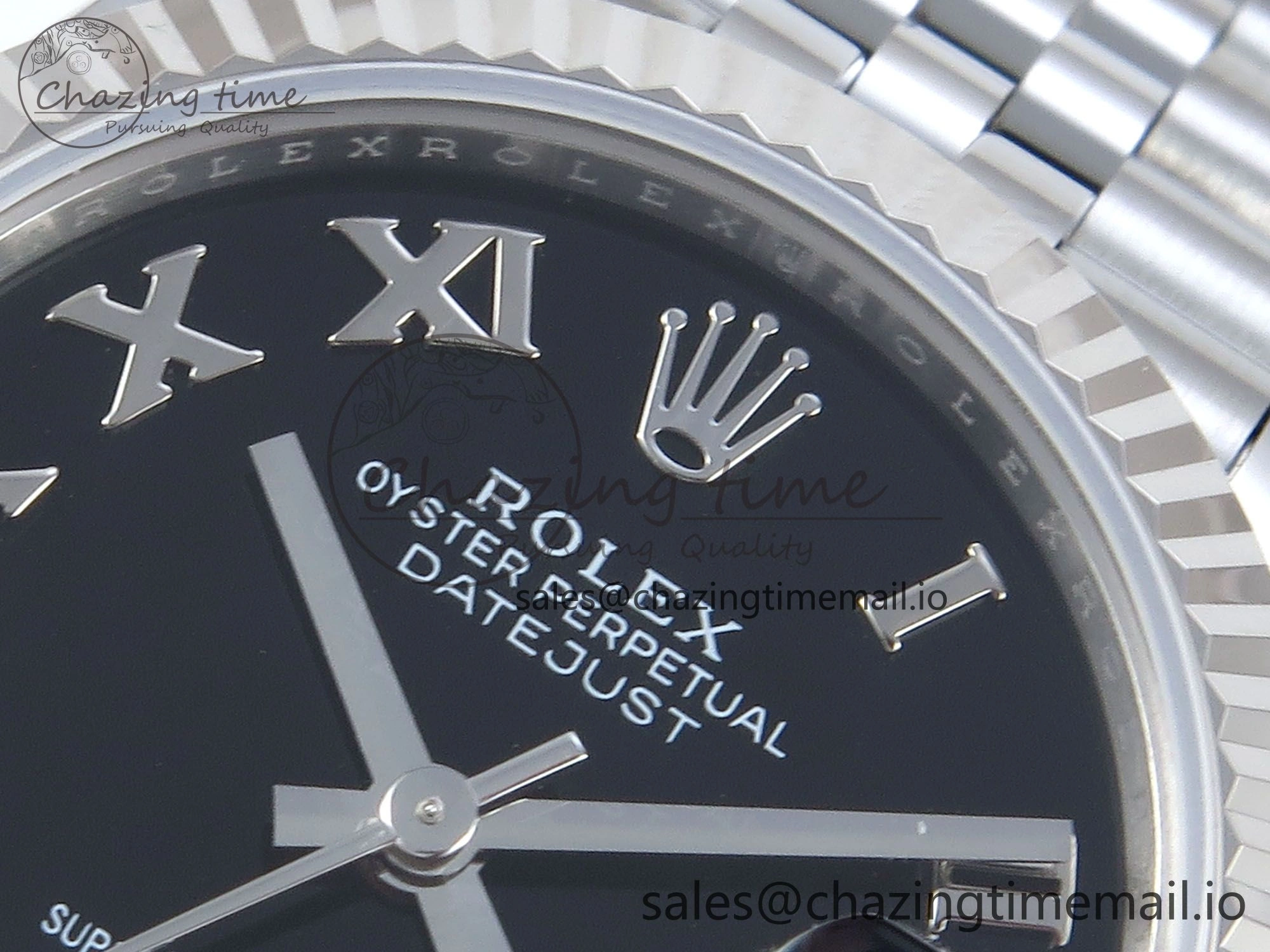 DateJust 31 278274 ARF 1:1 Best Edition 904L Steel Black Roman Dial on SS Jubilee Bracelet ETA 2688