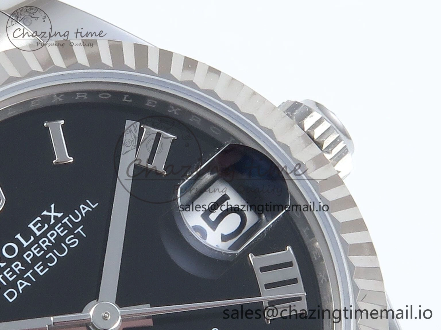 DateJust 31 278274 ARF 1:1 Best Edition 904L Steel Black Roman Dial on SS Oyster Bracelet ETA 2688