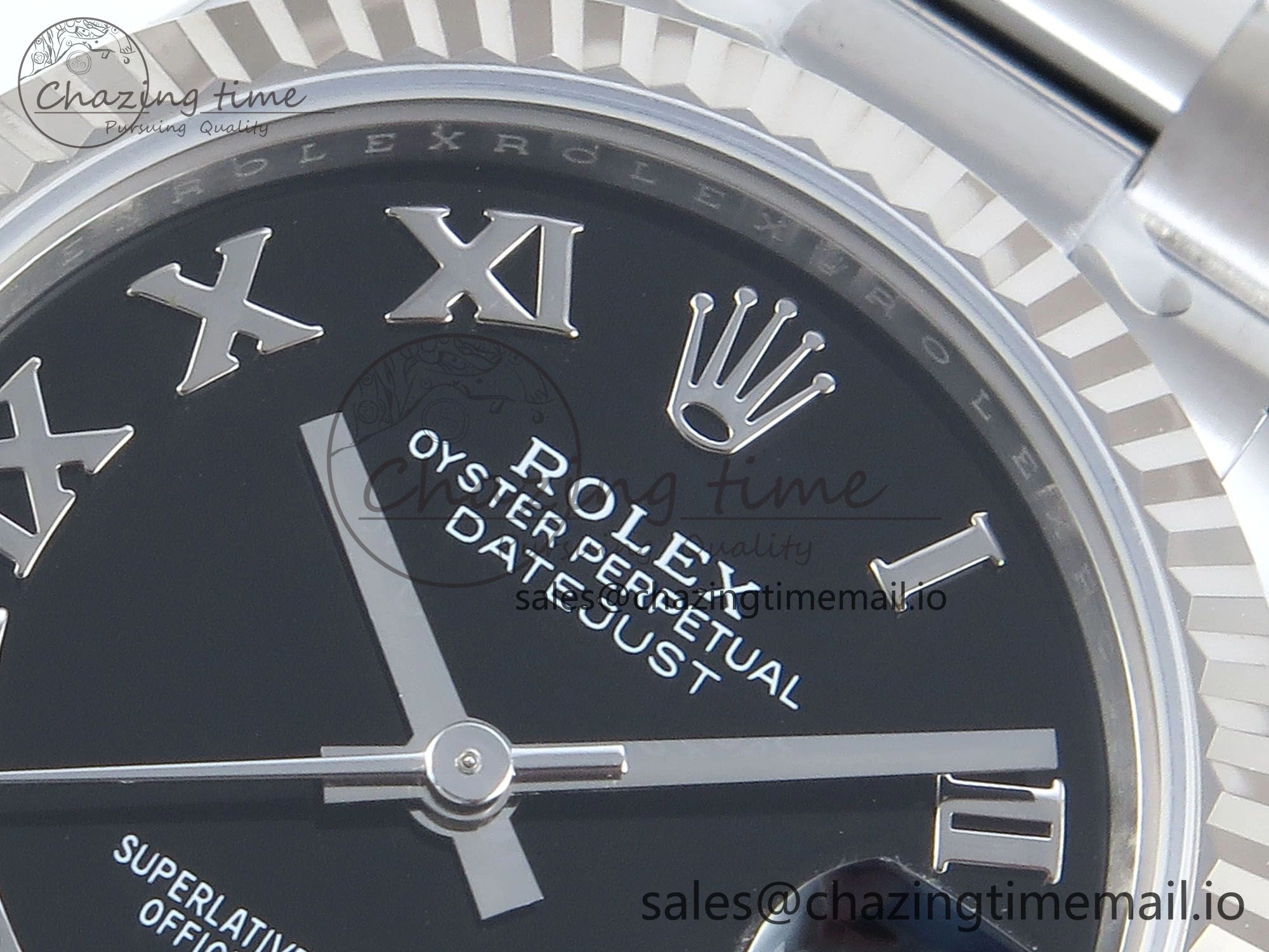 DateJust 31 278274 ARF 1:1 Best Edition 904L Steel Black Roman Dial on SS Oyster Bracelet ETA 2688