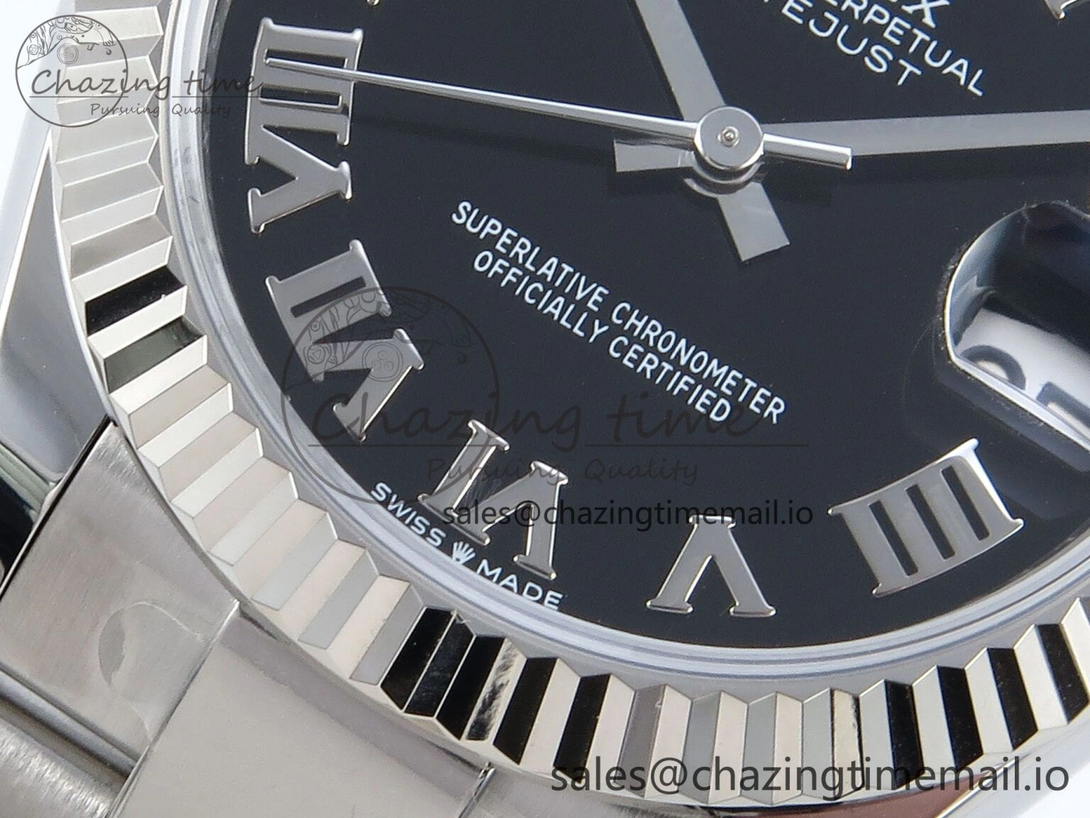 DateJust 31 278274 ARF 1:1 Best Edition 904L Steel Black Roman Dial on SS Oyster Bracelet ETA 2688