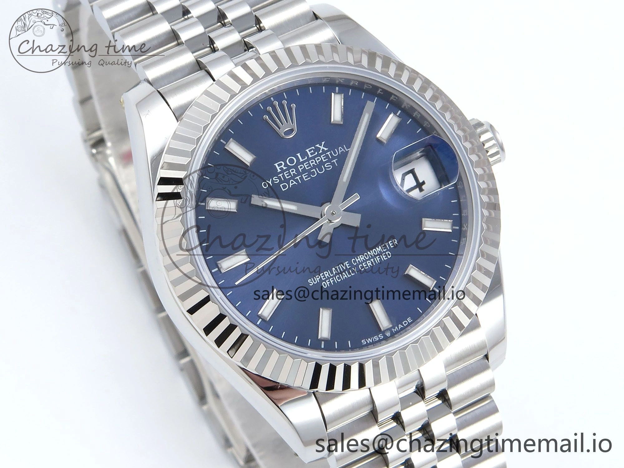 DateJust 31 278274 ARF 1:1 Best Edition 904L Steel Blue Dial Stick Marker on SS Jubilee Bracelet ETA 2688