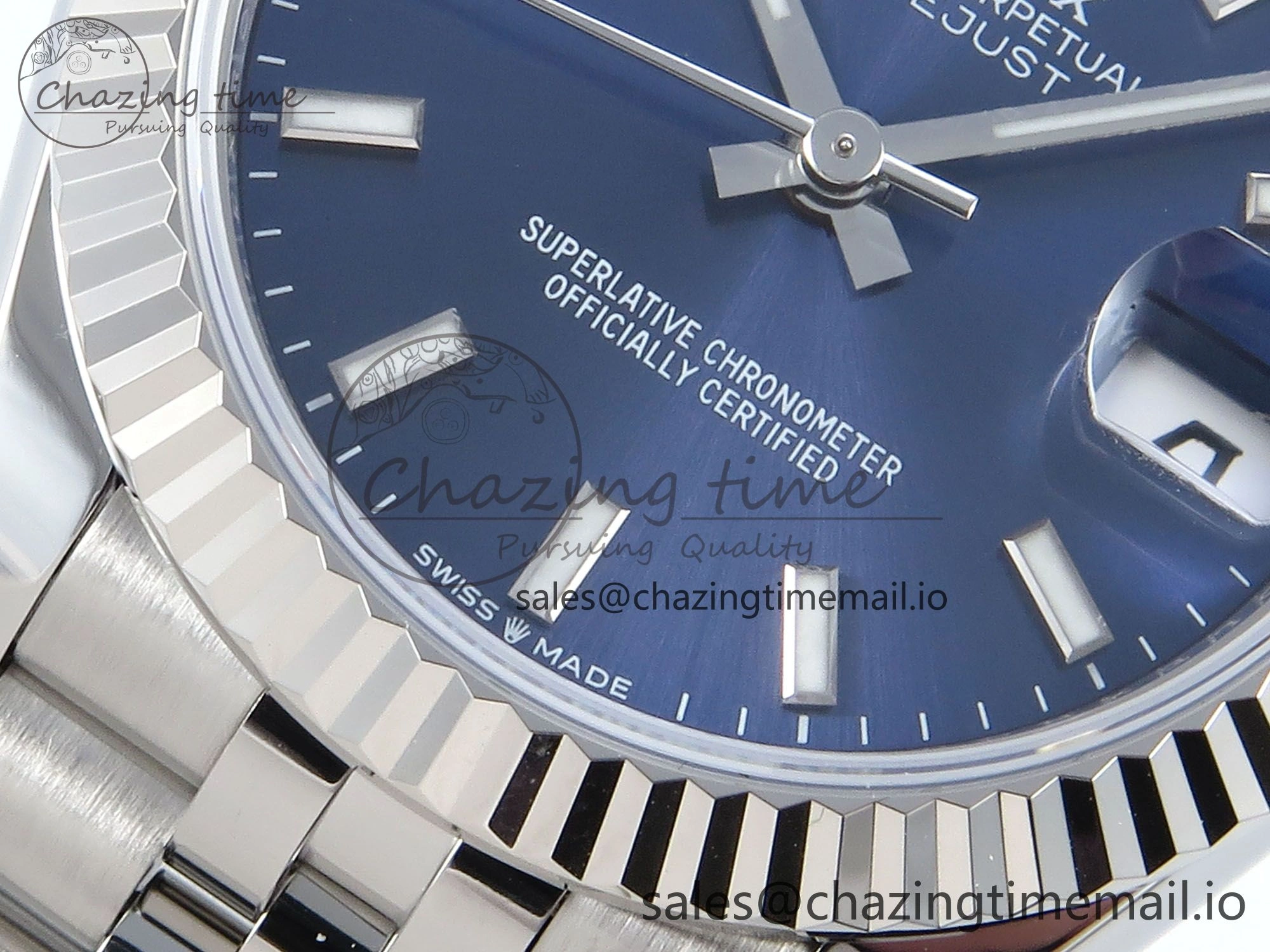 DateJust 31 278274 ARF 1:1 Best Edition 904L Steel Blue Dial Stick Marker on SS Jubilee Bracelet ETA 2688