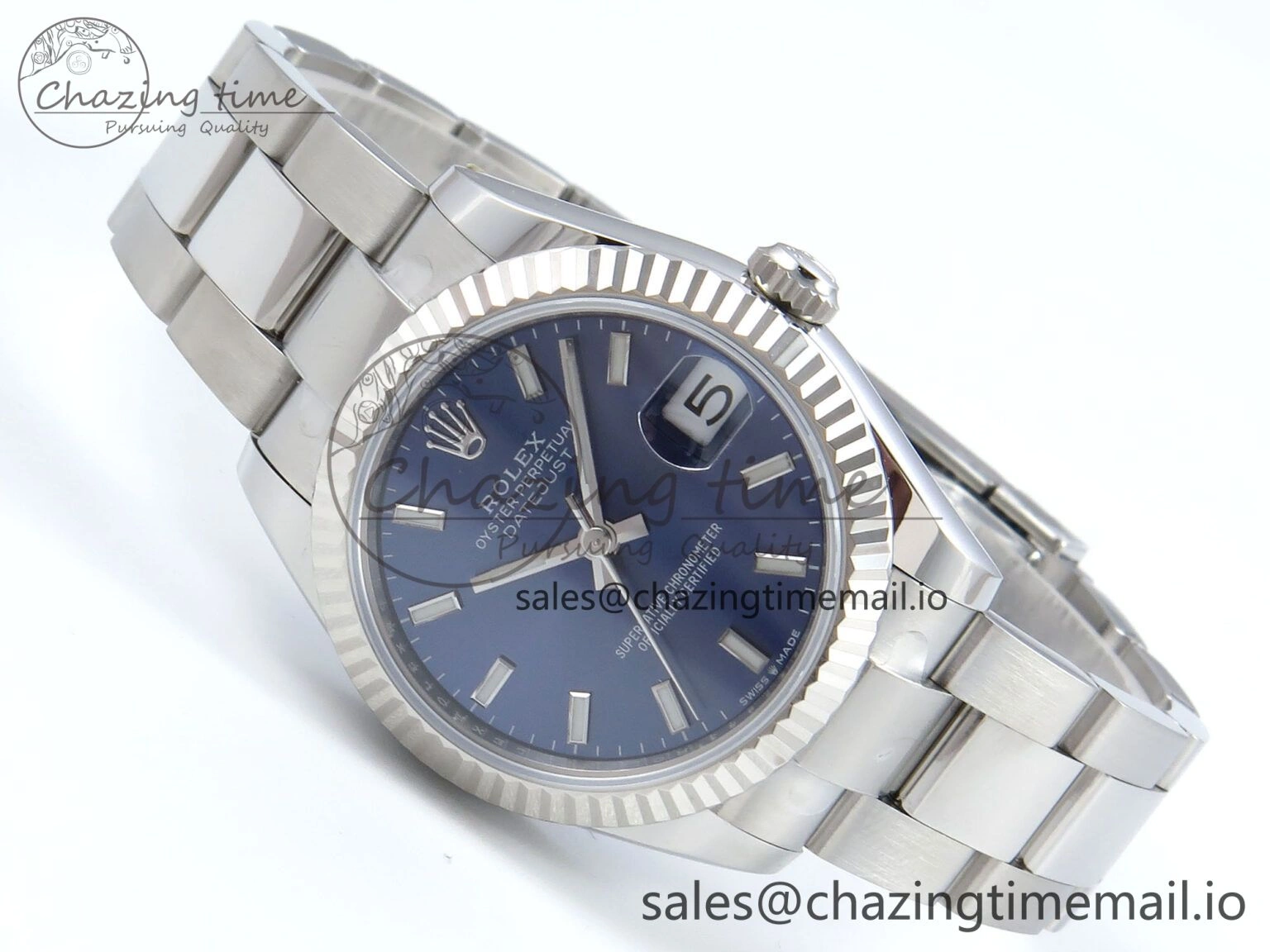 DateJust 31 278274 ARF 1:1 Best Edition 904L Steel Blue Dial Stick Marker on SS Oyster Bracelet ETA 2688