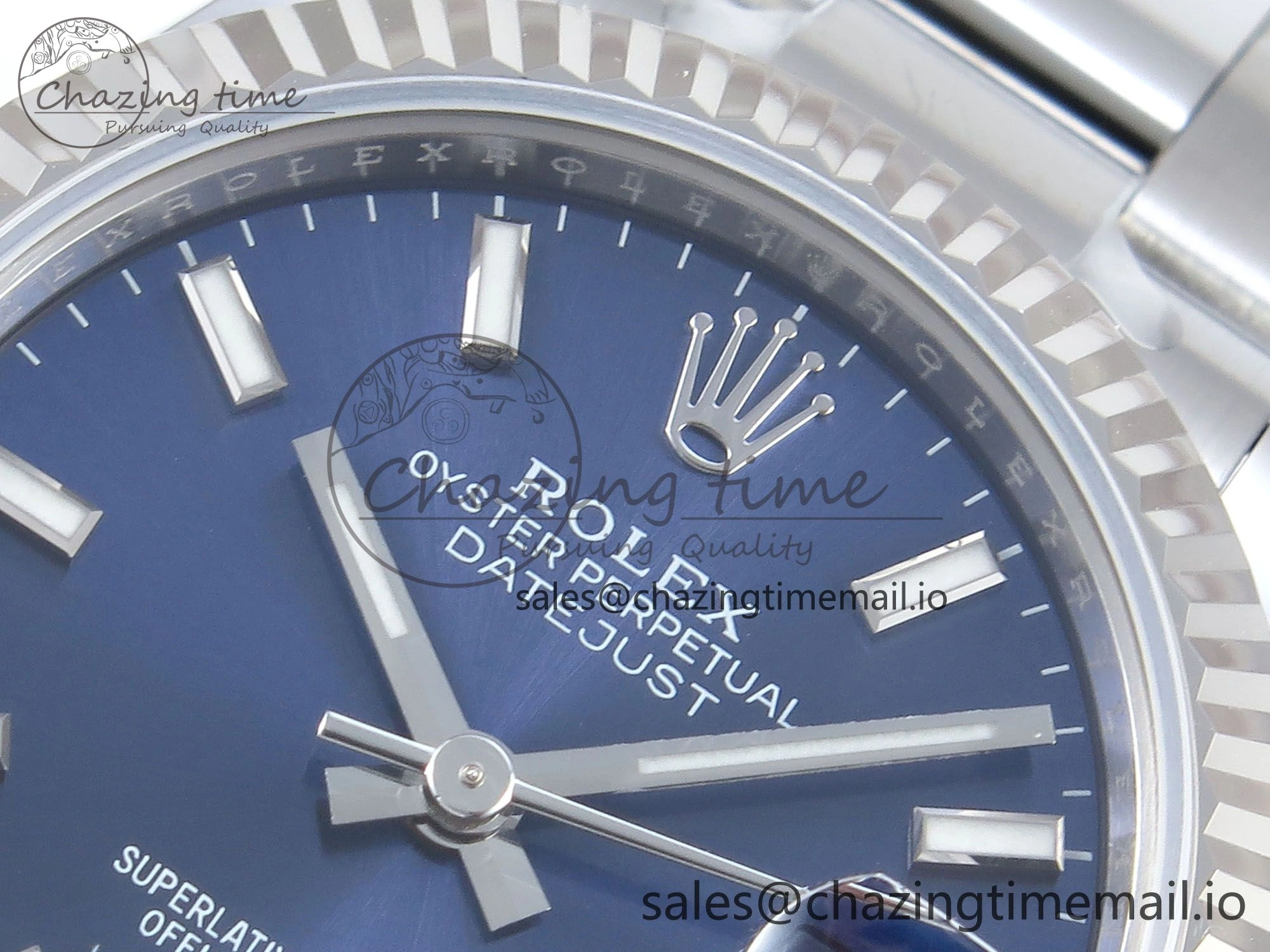 DateJust 31 278274 ARF 1:1 Best Edition 904L Steel Blue Dial Stick Marker on SS Oyster Bracelet ETA 2688