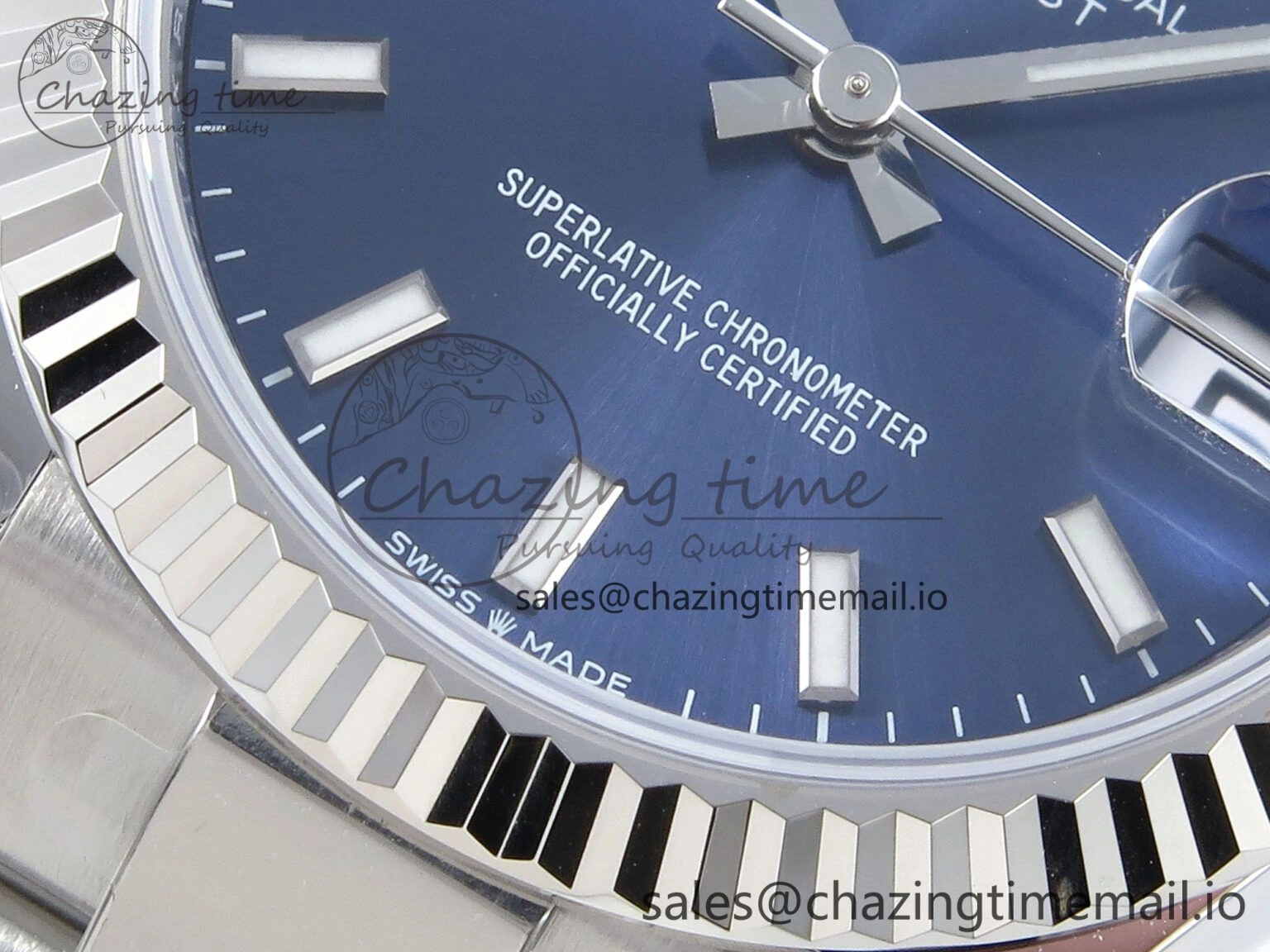 DateJust 31 278274 ARF 1:1 Best Edition 904L Steel Blue Dial Stick Marker on SS Oyster Bracelet ETA 2688