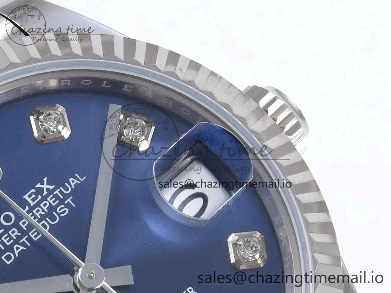 DateJust 31 278274 ARF 1:1 Best Edition 904L Steel Blue Diamonds Dial on SS Jubilee Bracelet ETA 2688