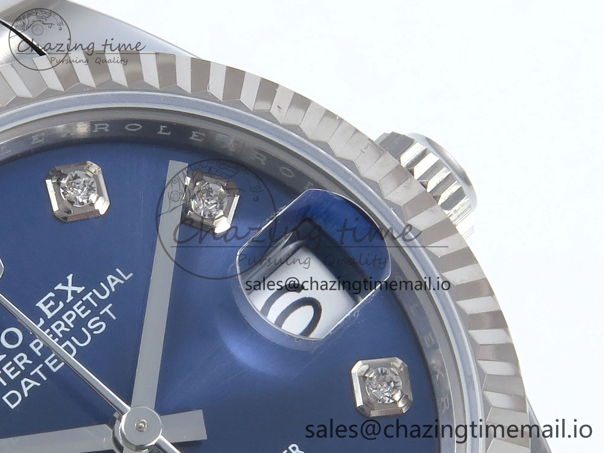 DateJust 31 278274 ARF 1:1 Best Edition 904L Steel Blue Diamonds Dial on SS Jubilee Bracelet ETA 2688